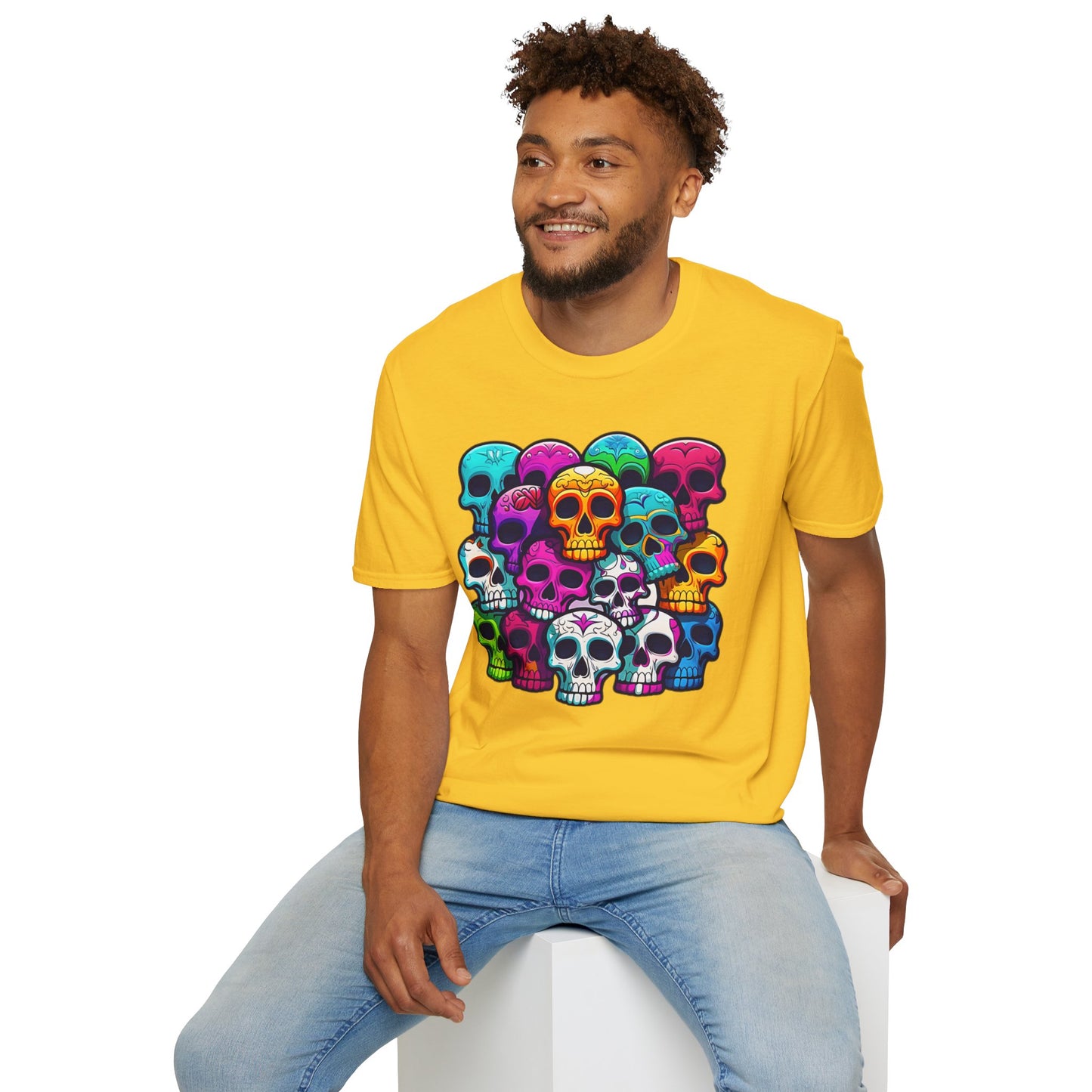 Skull Tee Shirt, Skeleton Shirt, Shirt with Skull, Shirt with Skeleton