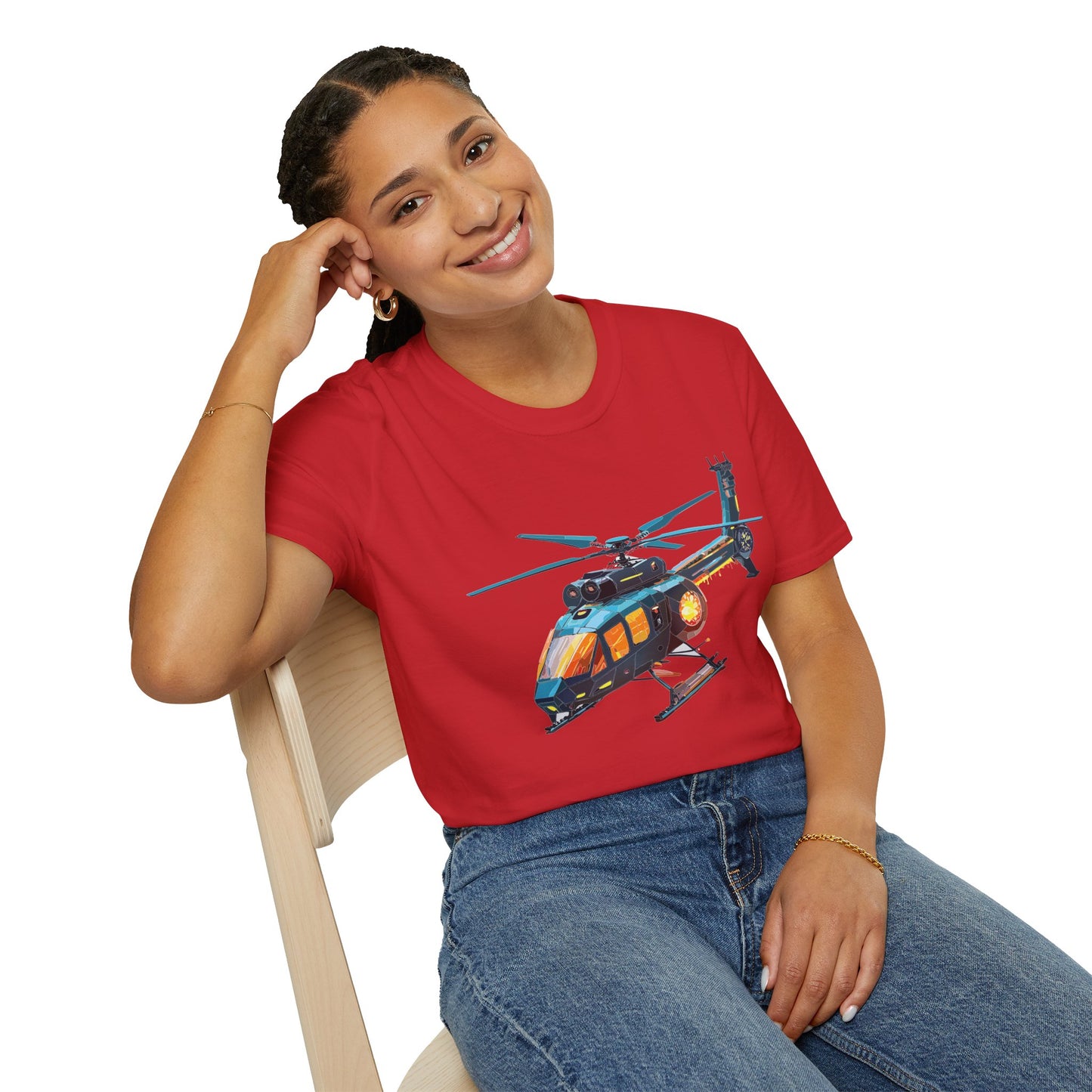 Chopper Shirt, Helicopter Shirt, Shirt with Helicopter, T Shirt with Chopper