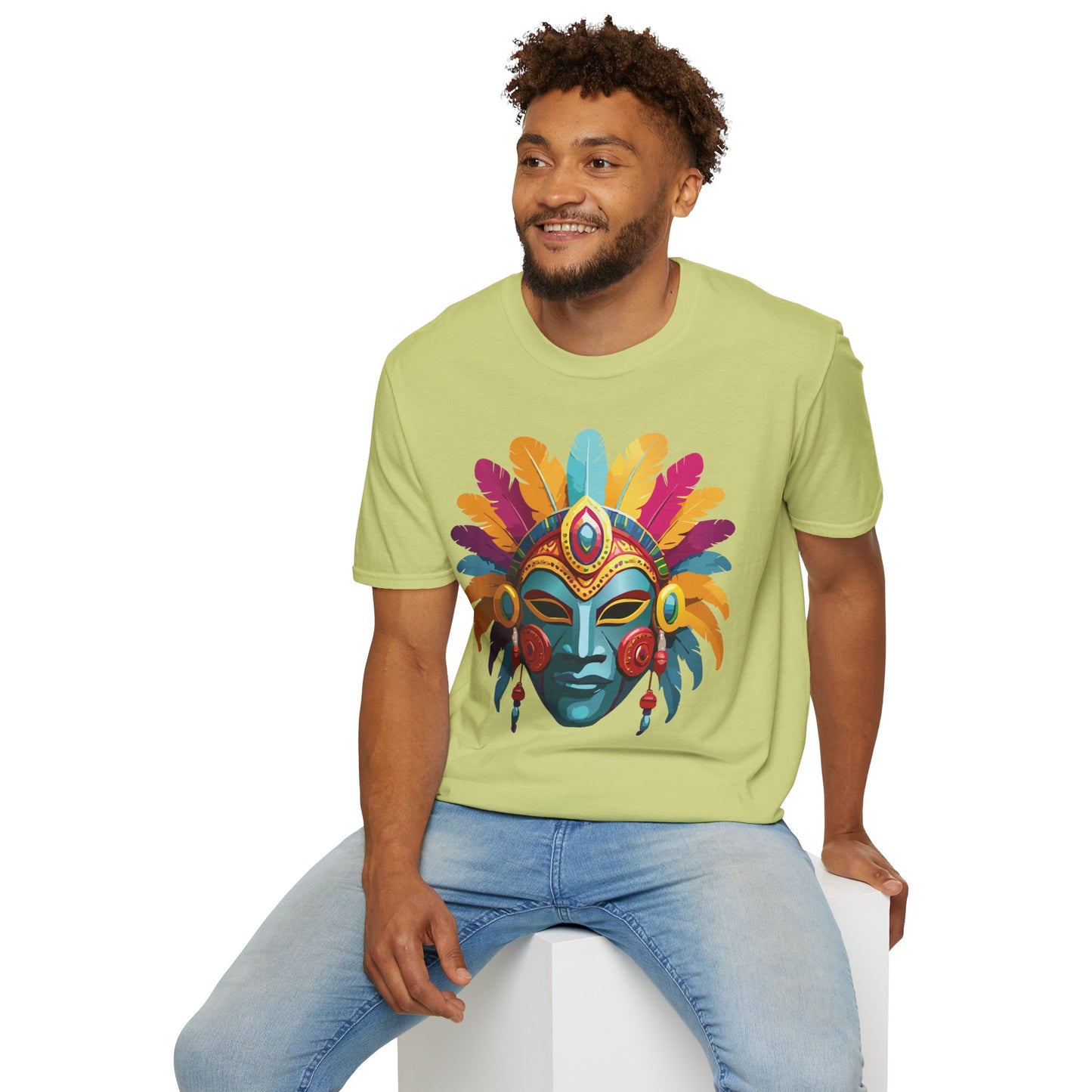 Mask Tee Shirt, Mask Shirt, Shirt with Mask, Masquerade Tees