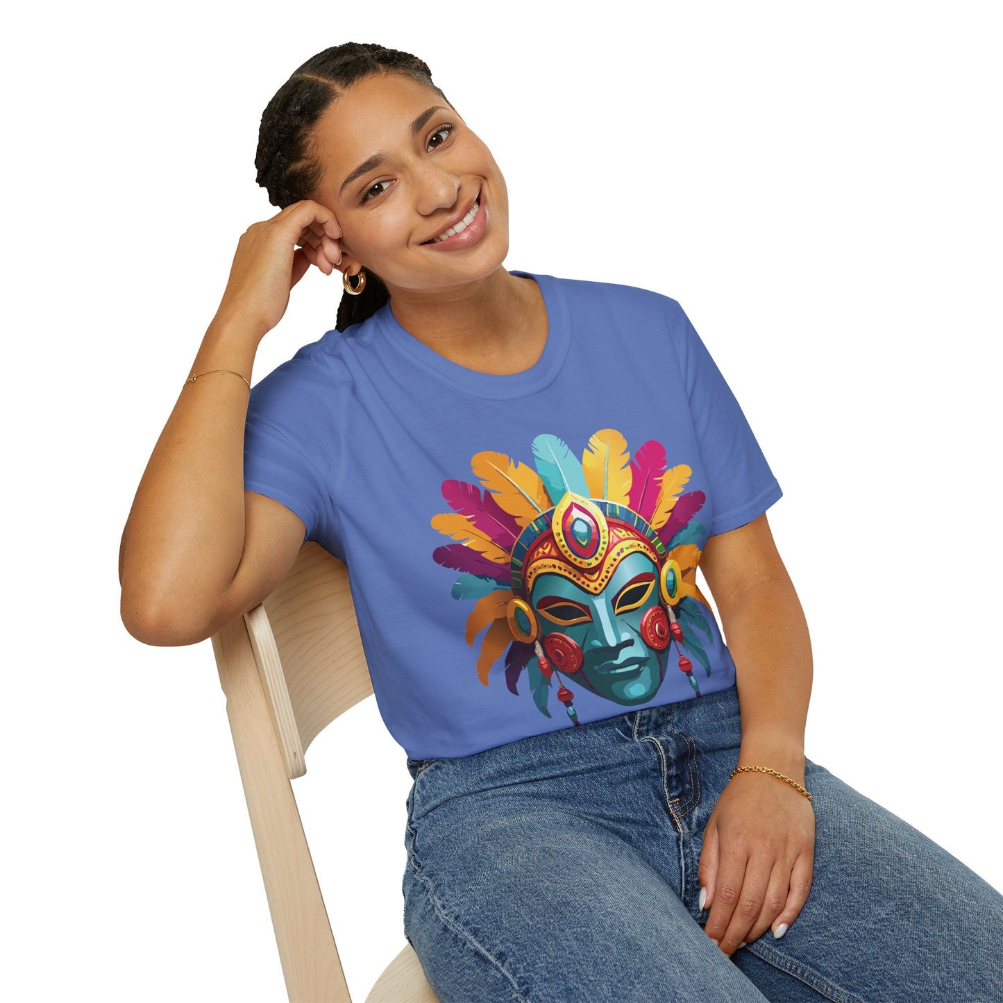 Mask Tee Shirt, Mask Shirt, Shirt with Mask, Masquerade Tees
