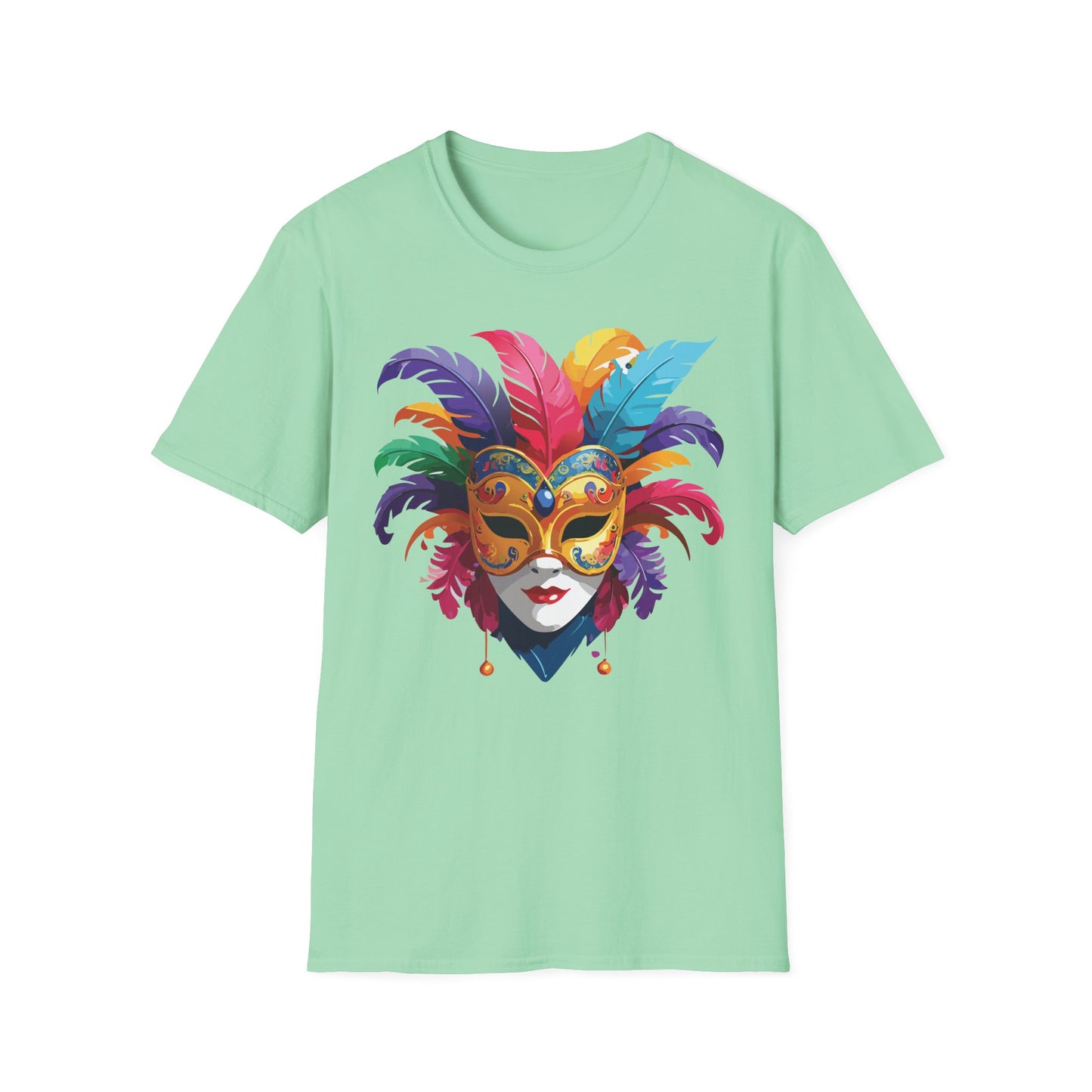 Mask Tee Shirt, Mask Shirt, Shirt with Mask, Masquerade Tees