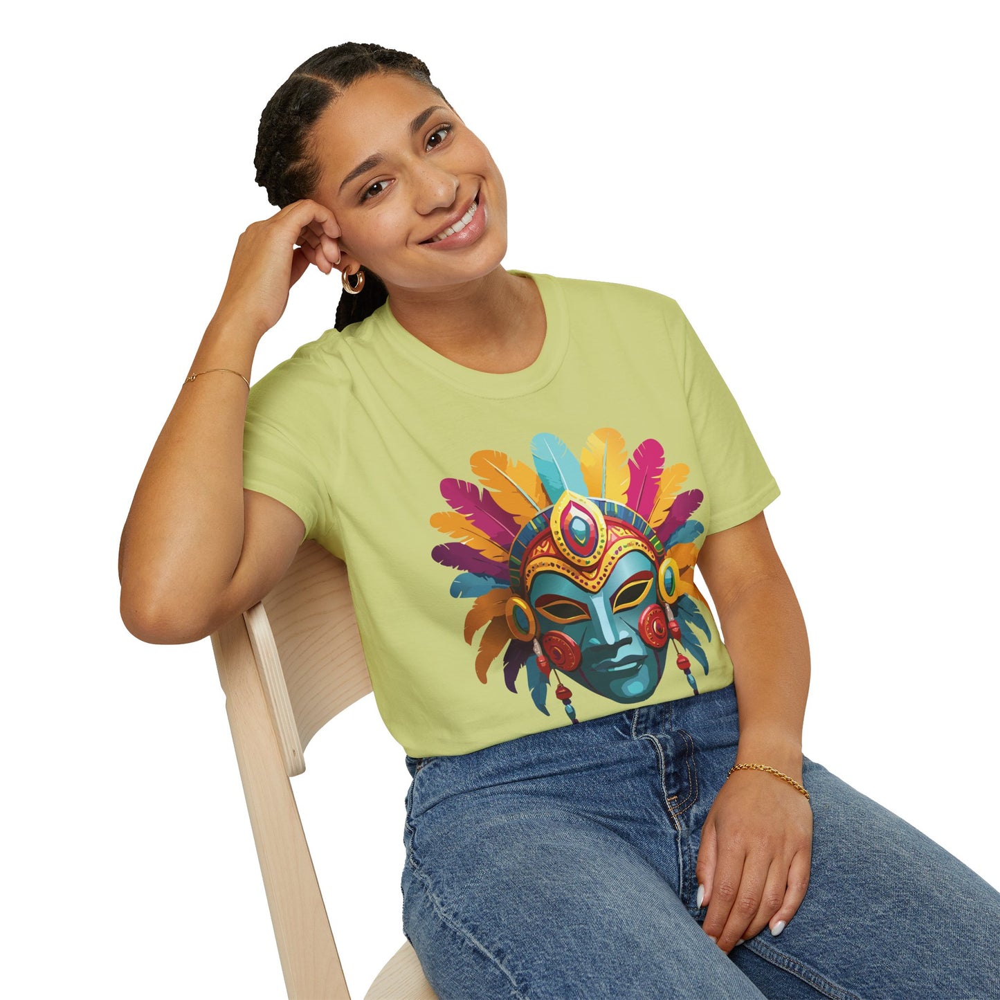 Mask Tee Shirt, Mask Shirt, Shirt with Mask, Masquerade Tees