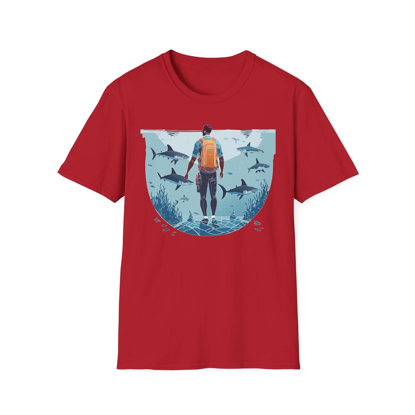 Ocean Tee Shirt, Ocean Shirt, Shirt with Ocean, U boat Tees, Shirt with U-Boat