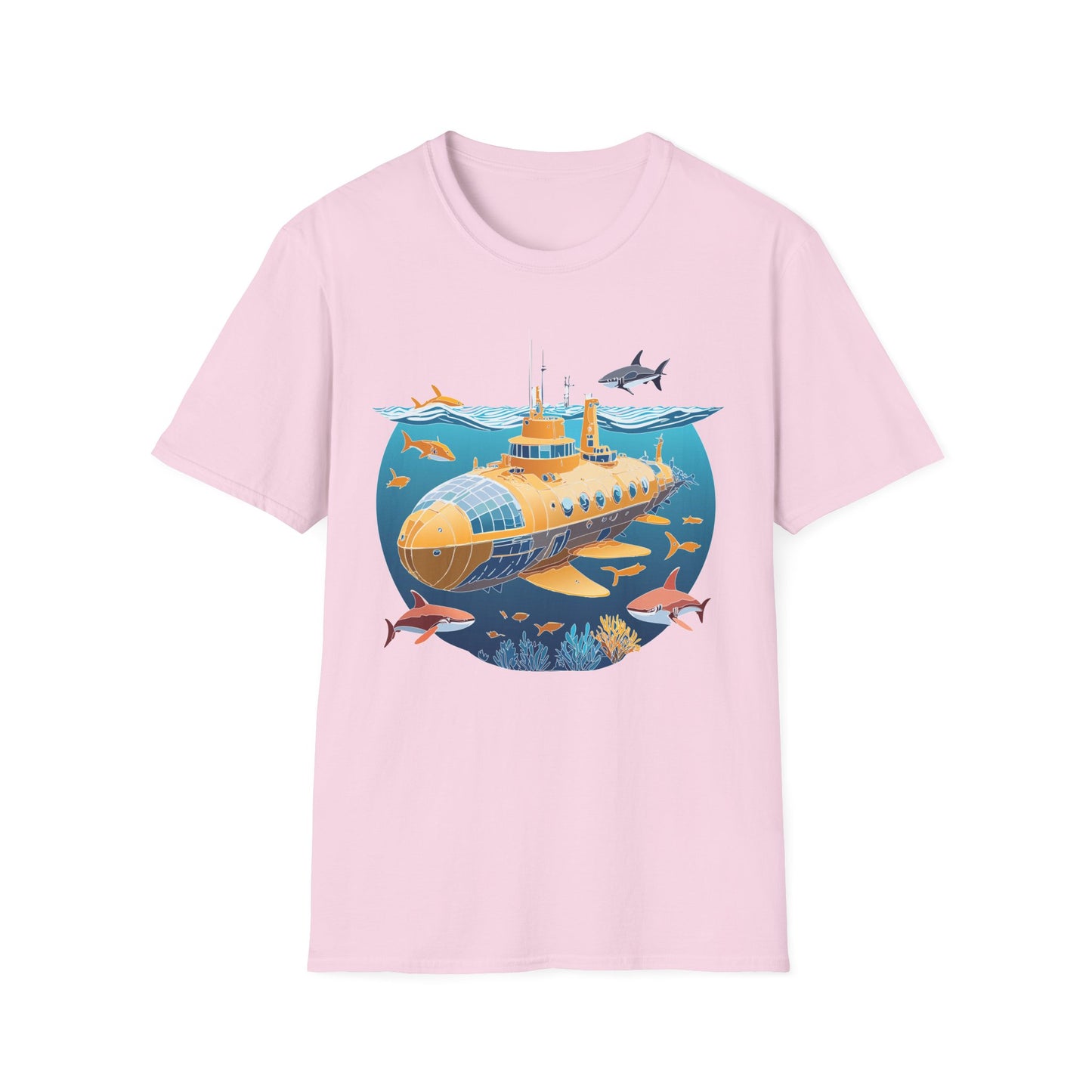 Ocean Tee Shirt, Ocean Shirt, Shirt with Ocean, U boat Tees, Shirt with U-Boat