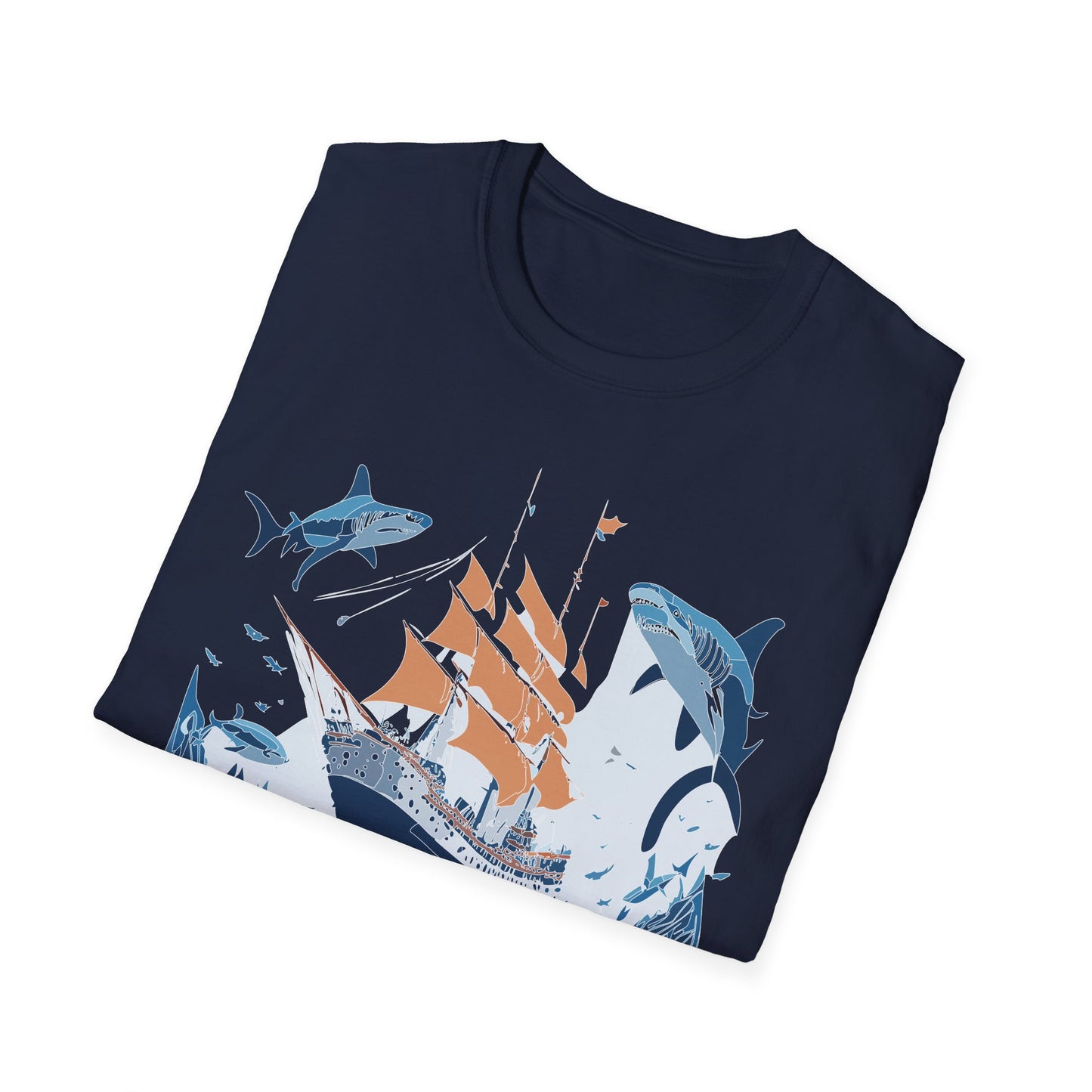 Ocean Tee Shirt, Ocean Shirt, Shirt with Ocean, U boat Tees, Shirt with U-Boat