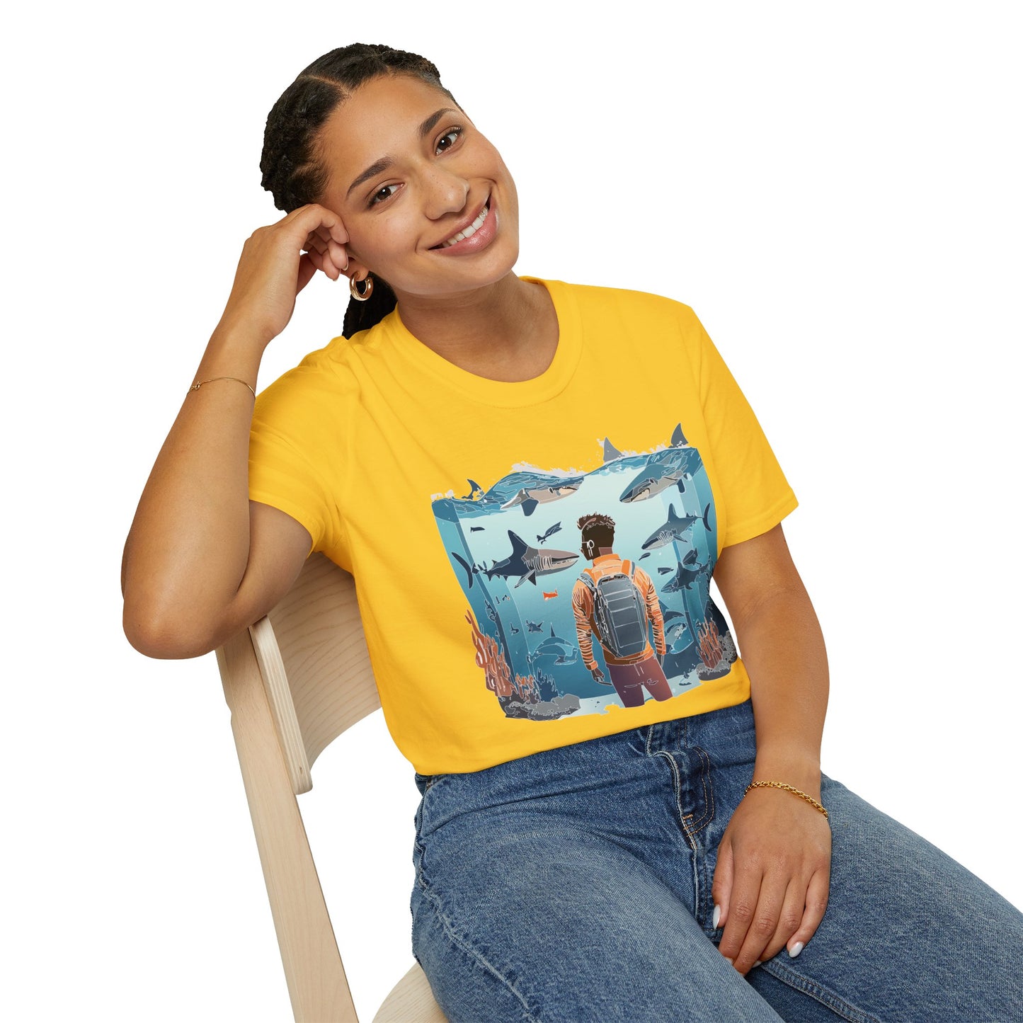 Ocean Tee Shirt, Ocean Shirt, Shirt with Ocean, U boat Tees, Shirt with U-Boat