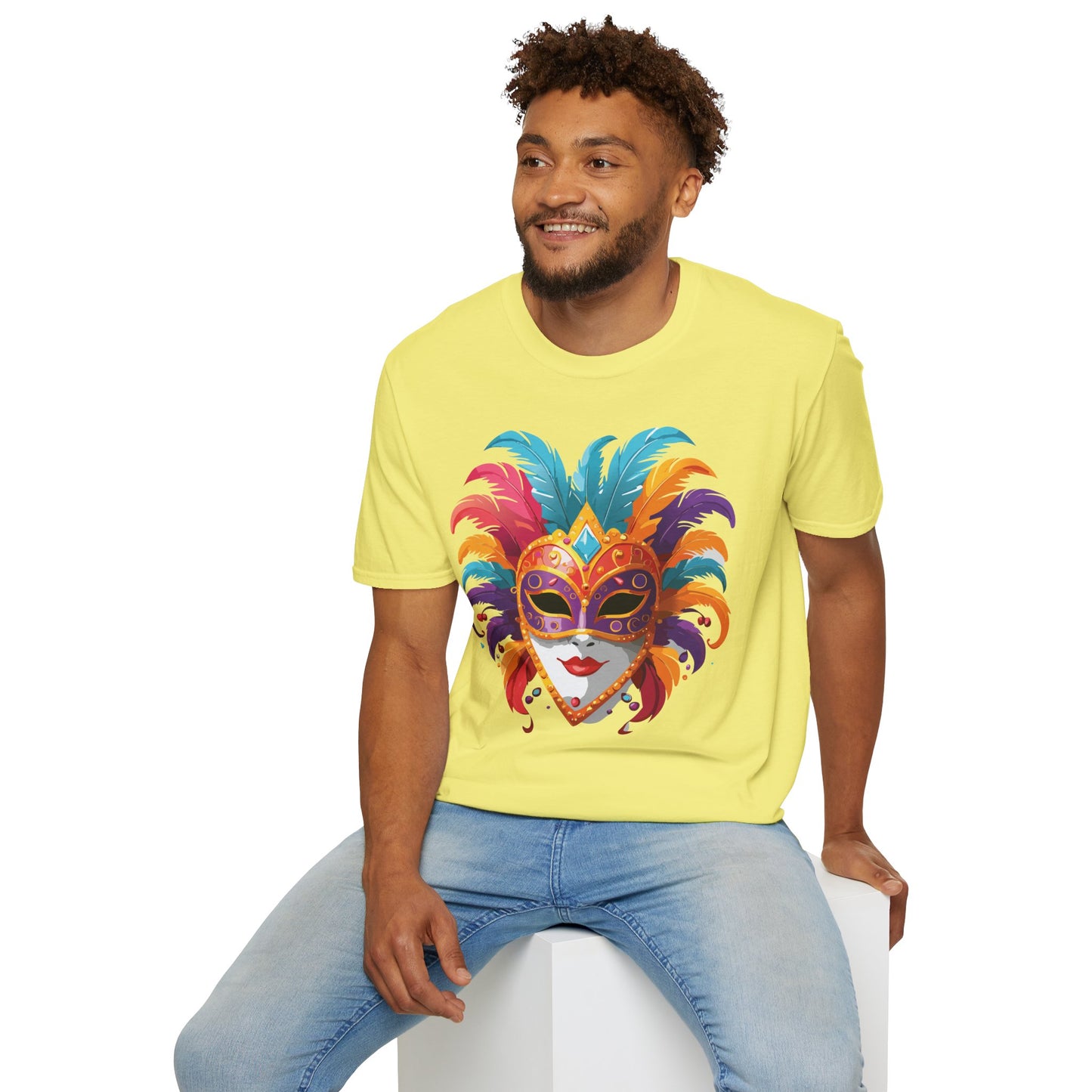 Mask Tee Shirt, Mask Shirt, Shirt with Mask, Masquerade Tees