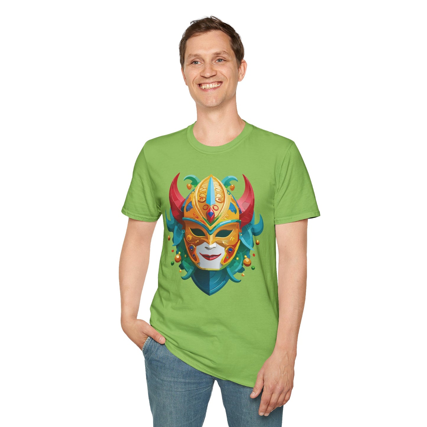Mask Tee Shirt, Mask Shirt, Shirt with Mask, Masquerade Tees