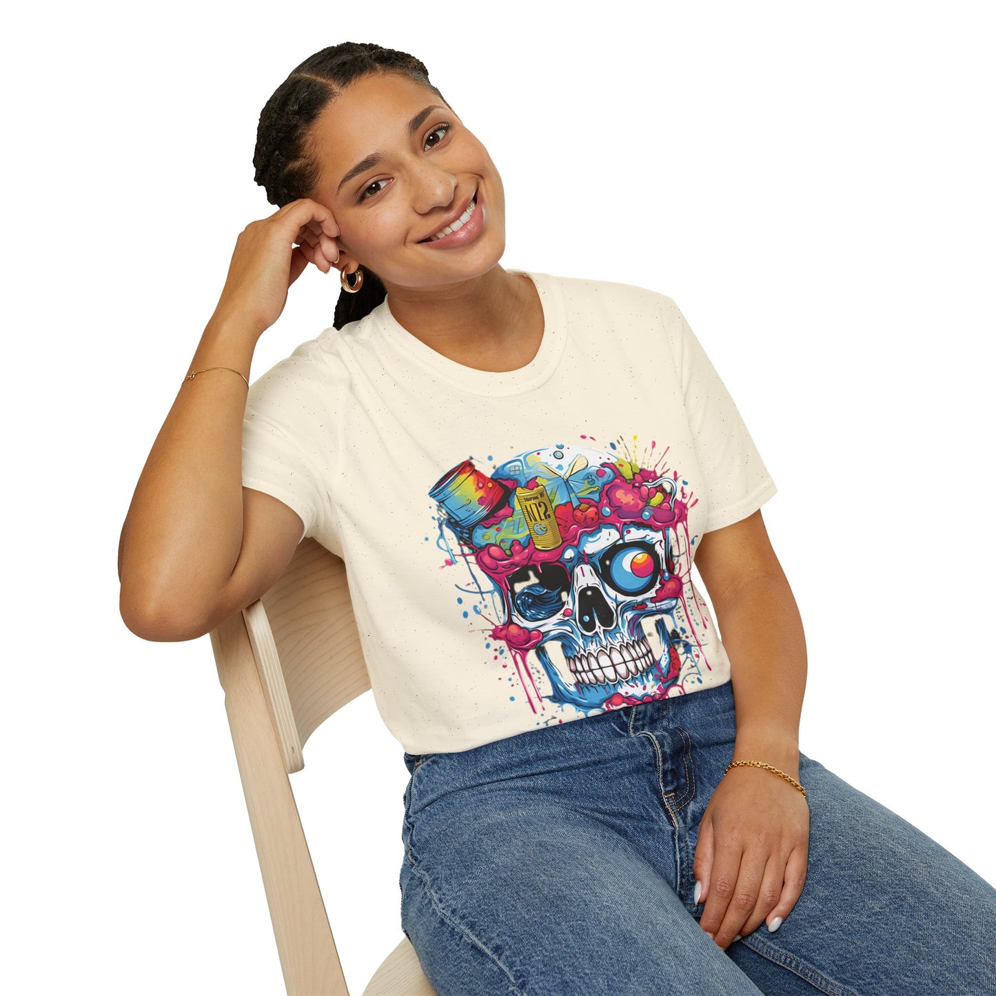 Skull Tee Shirt, Skeleton Shirt, Shirt with Skull, Shirt with Skeleton