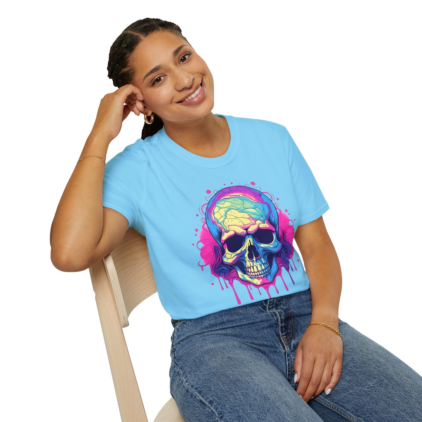 Skull Tee Shirt, Skeleton Shirt, Shirt with Skull, Shirt with Skeleton