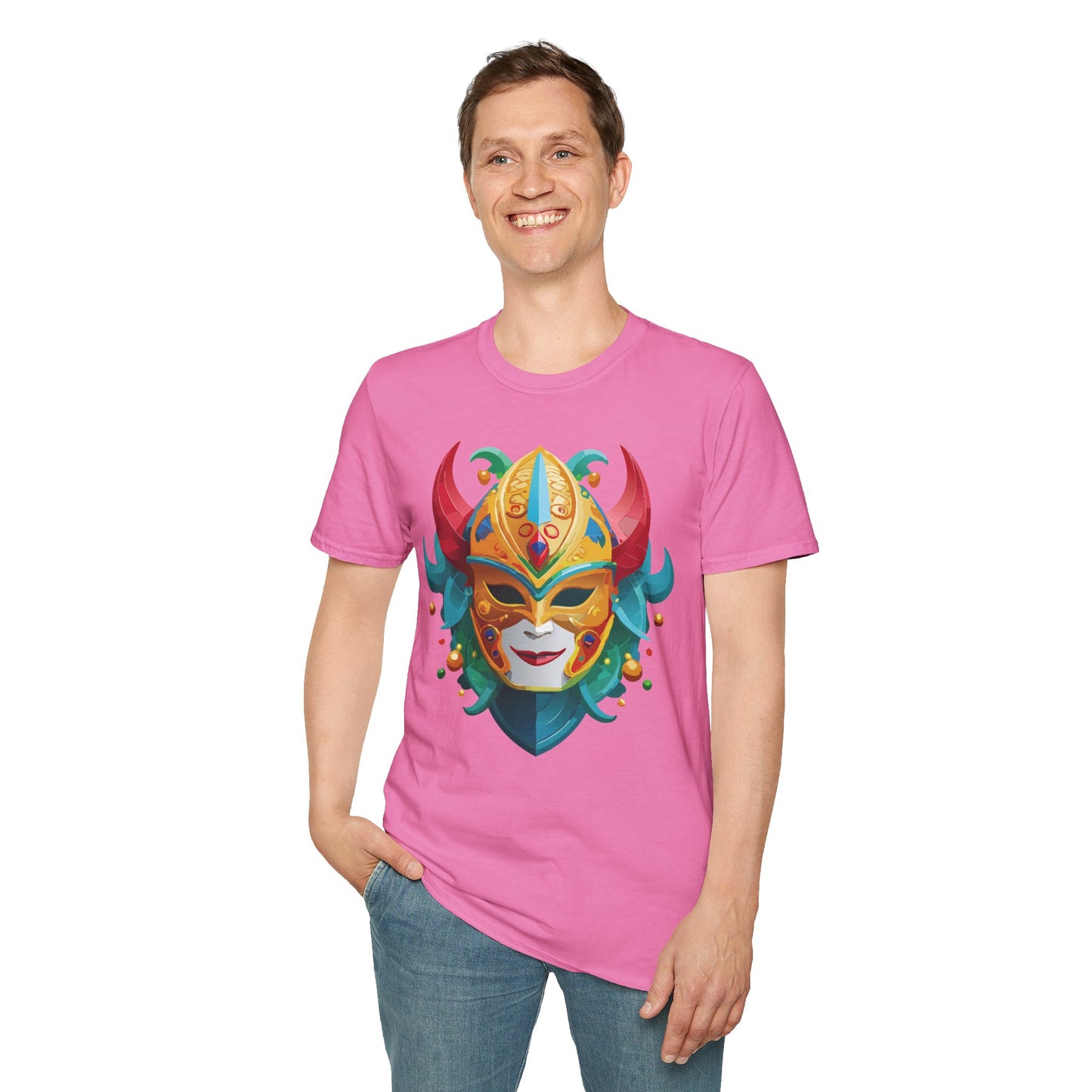 Mask Tee Shirt, Mask Shirt, Shirt with Mask, Masquerade Tees