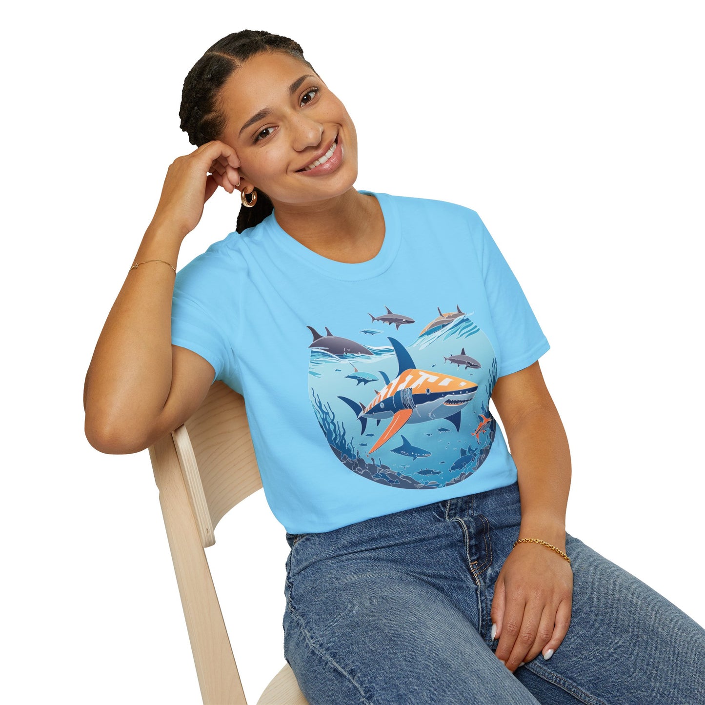 Ocean Tee Shirt, Ocean Shirt, Shirt with Ocean, U boat Tees, Shirt with U-Boat