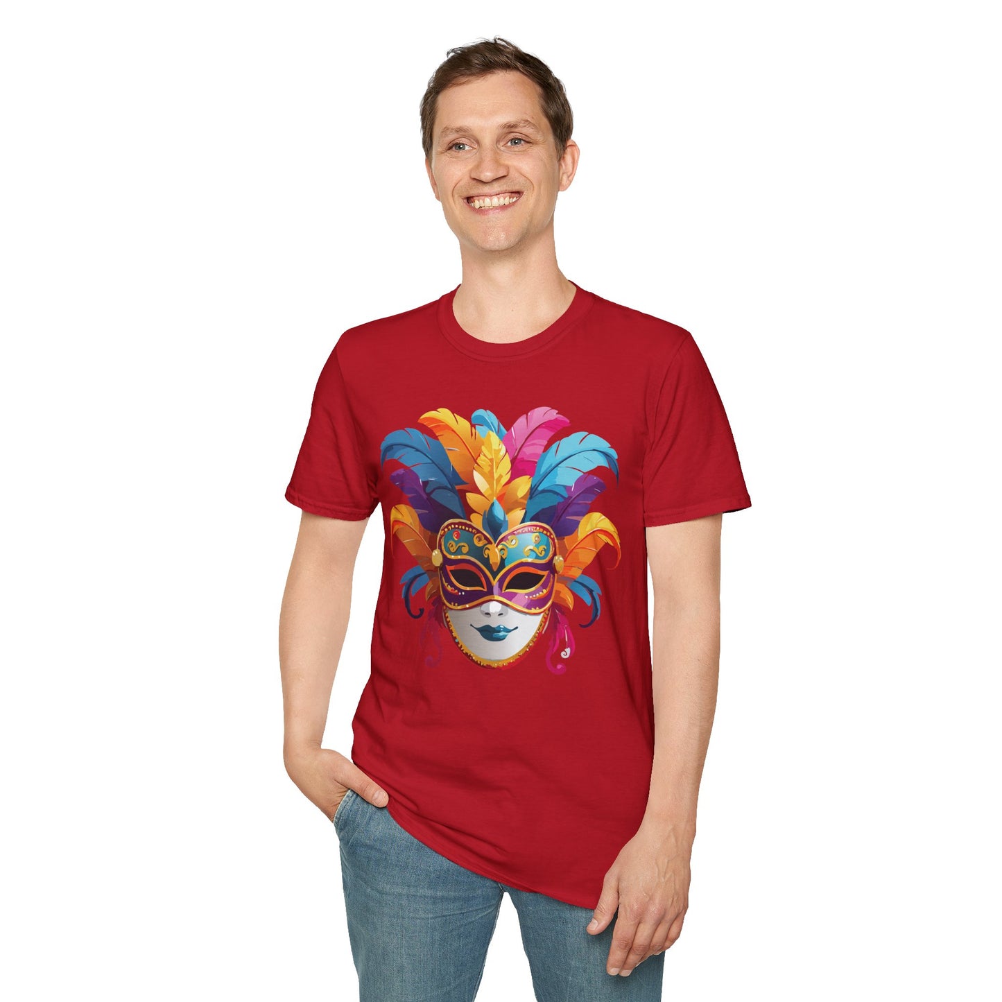 Mask Tee Shirt, Mask Shirt, Shirt with Mask, Masquerade Tees