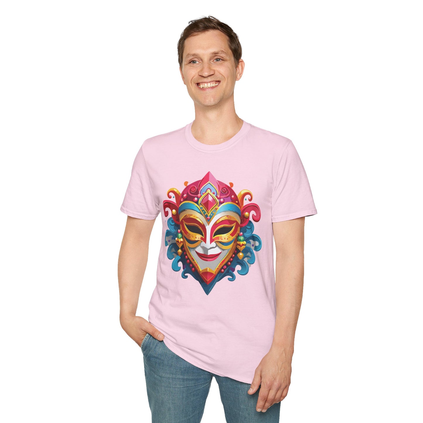Mask Tee Shirt, Mask Shirt, Shirt with Mask, Masquerade Tees