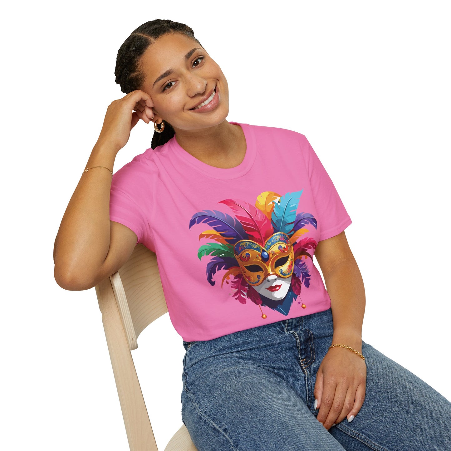 Mask Tee Shirt, Mask Shirt, Shirt with Mask, Masquerade Tees