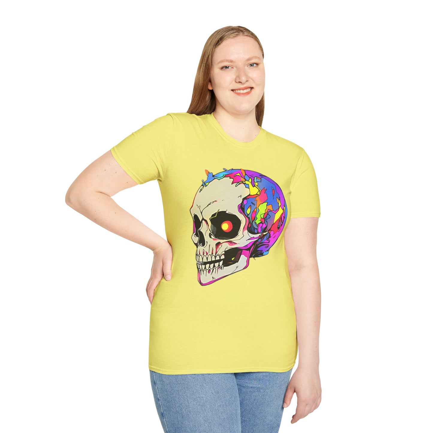 Skull Tee Shirt, Skeleton Shirt, Shirt with Skull, Shirt with Skeleton