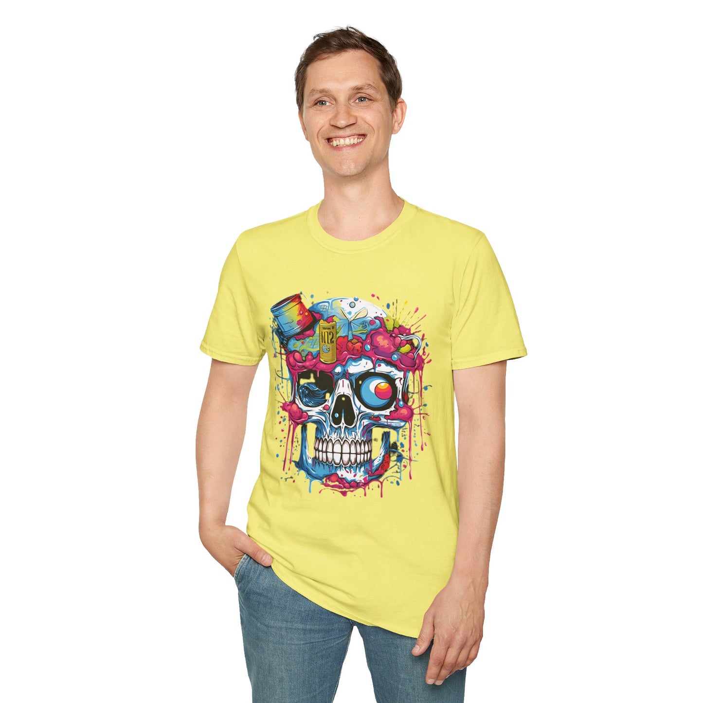 Skull Tee Shirt, Skeleton Shirt, Shirt with Skull, Shirt with Skeleton