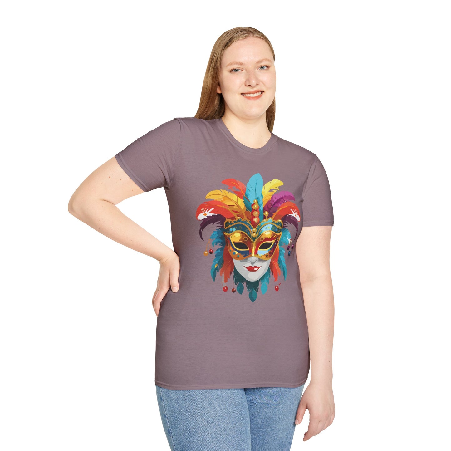 Mask Tee Shirt, Mask Shirt, Shirt with Mask, Masquerade Tees