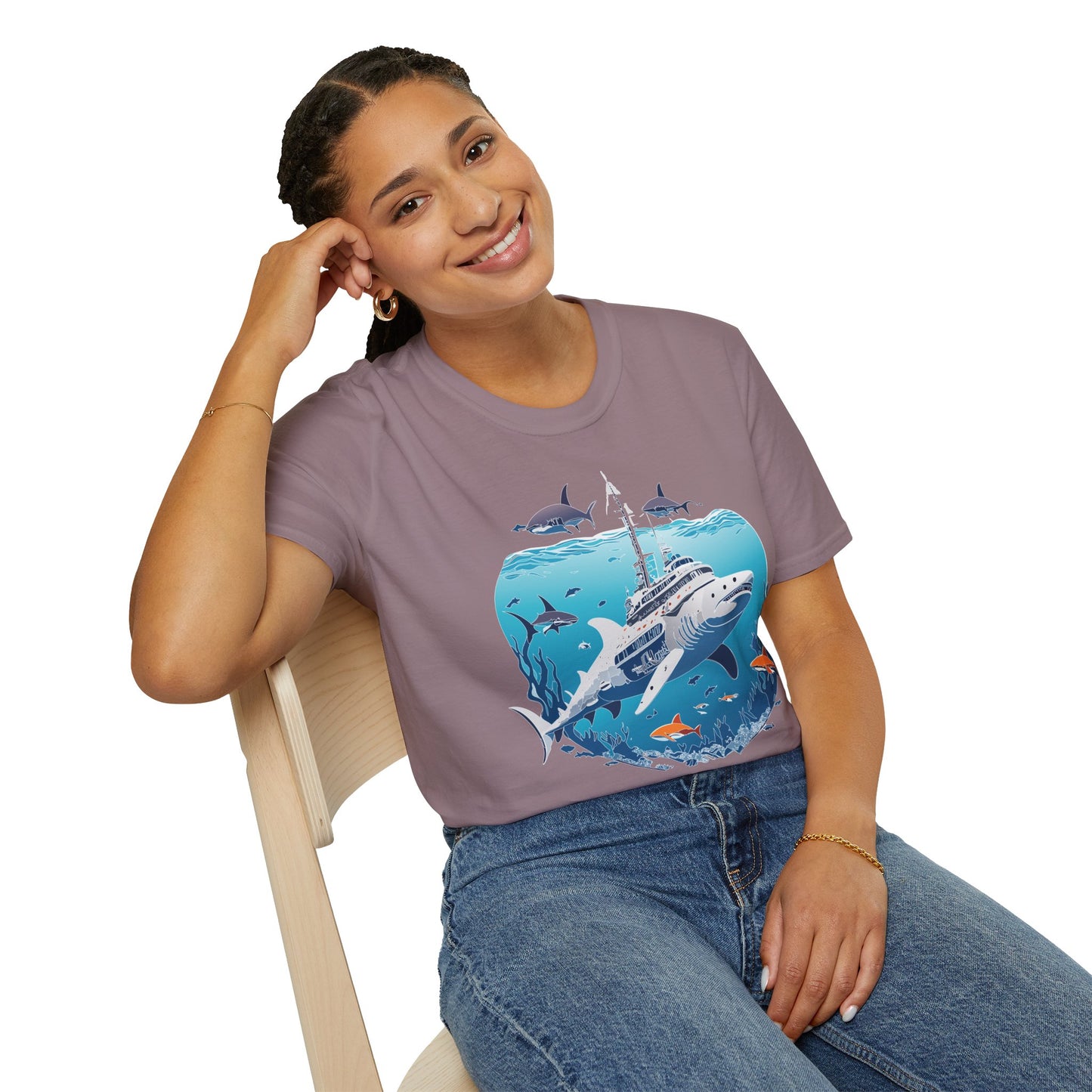 Ocean Tee Shirt, Ocean Shirt, Shirt with Ocean, U boat Tees, Shirt with U-Boat