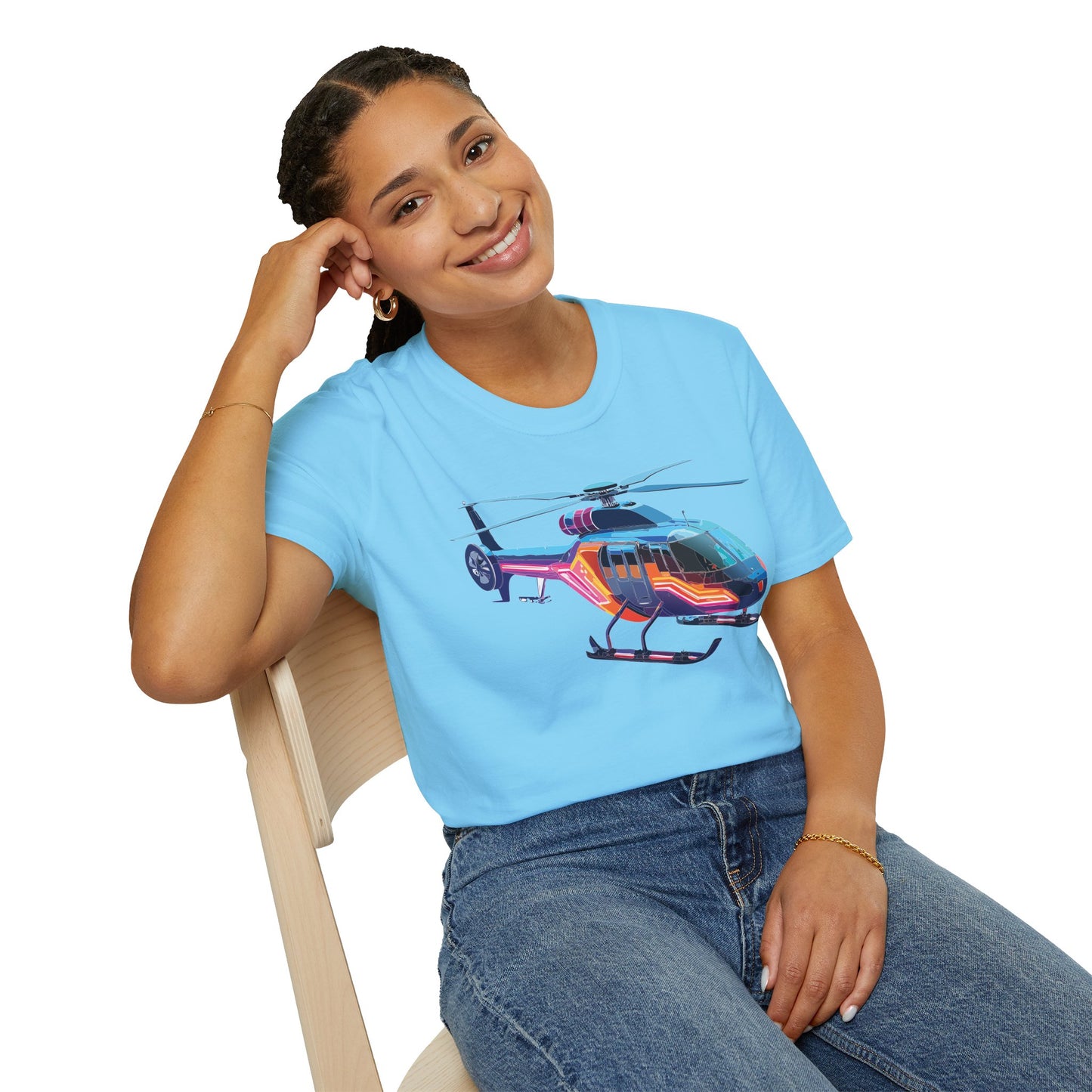 Chopper Shirt, Helicopter Shirt, Shirt with Helicopter, T Shirt with Chopper