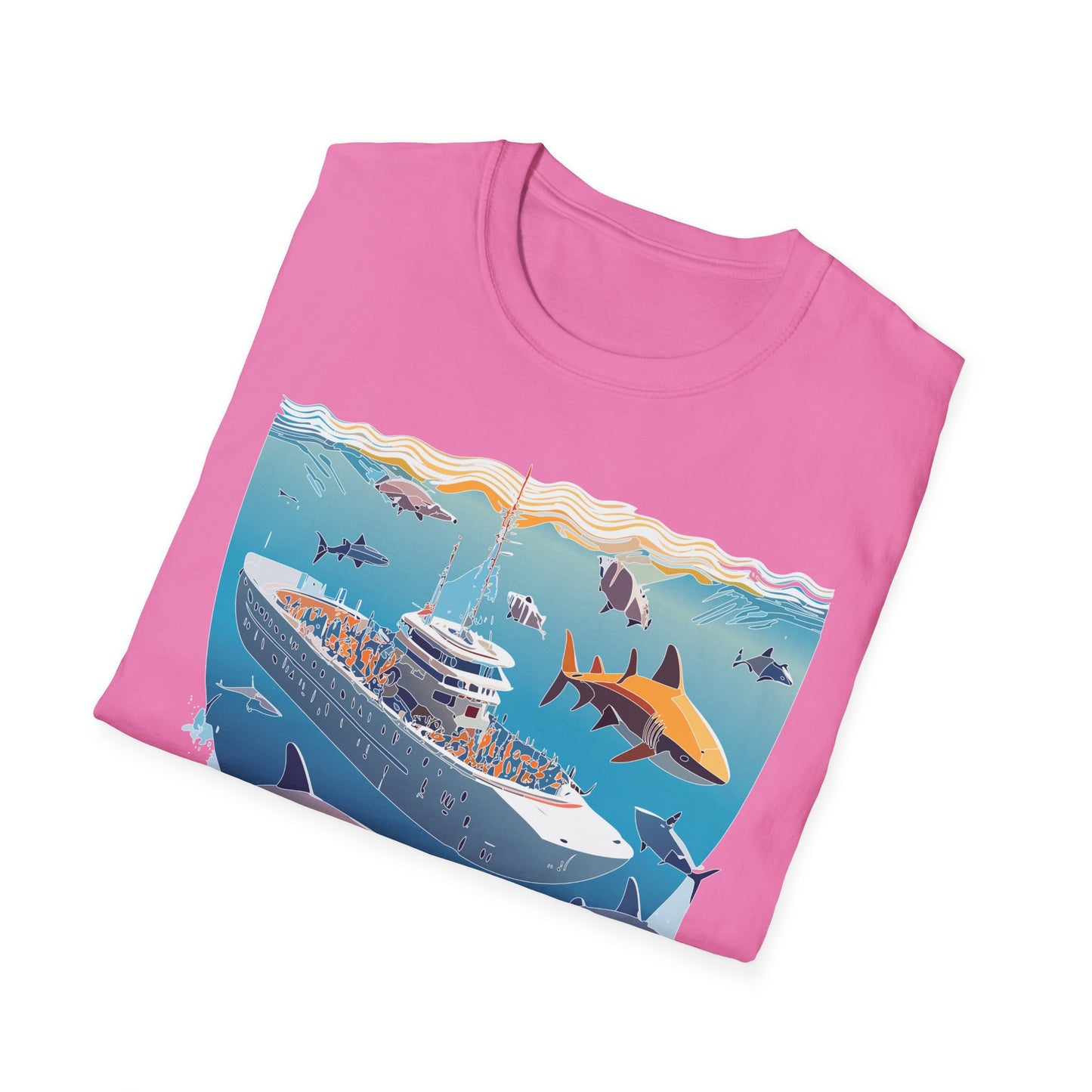 Ocean Tee Shirt, Ocean Shirt, Shirt with Ocean, U boat Tees, Shirt with U-Boat