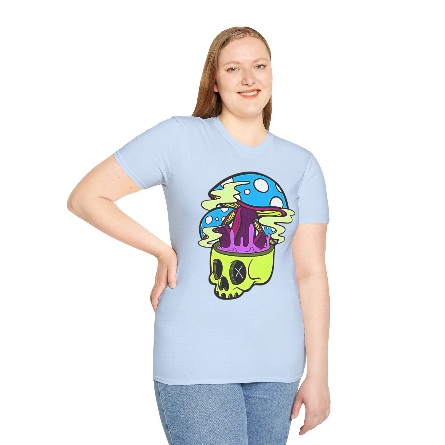 Skull Tee Shirt, Skeleton Shirt, Shirt with Skull, Shirt with Skeleton