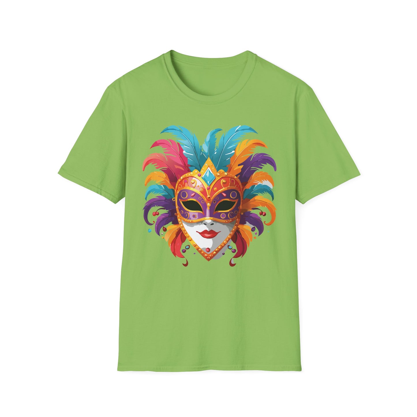 Mask Tee Shirt, Mask Shirt, Shirt with Mask, Masquerade Tees