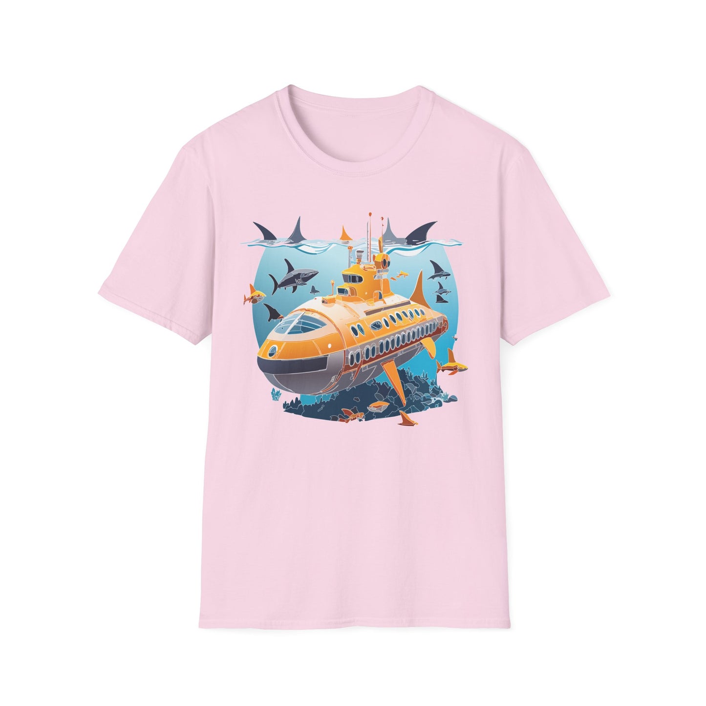 Ocean Tee Shirt, Ocean Shirt, Shirt with Ocean, U boat Tees, Shirt with U-Boat