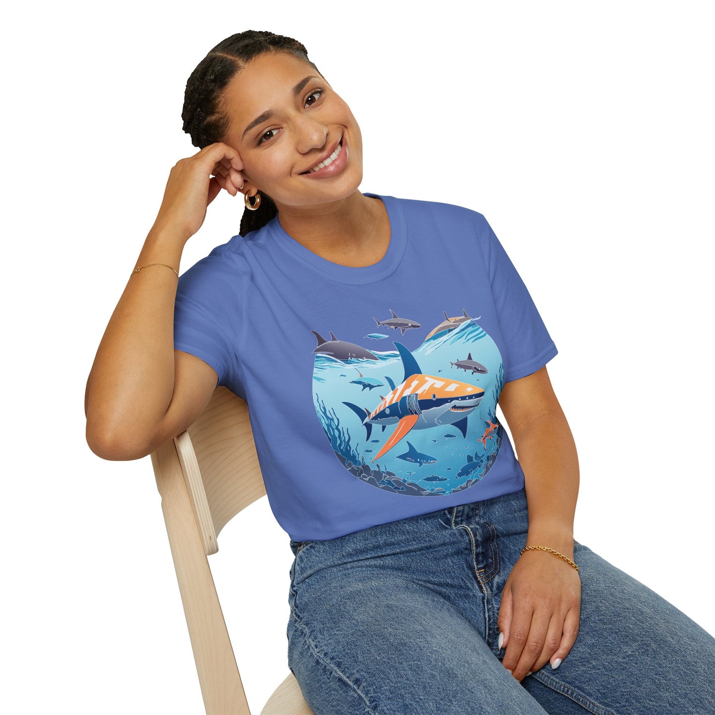 Ocean Tee Shirt, Ocean Shirt, Shirt with Ocean, U boat Tees, Shirt with U-Boat