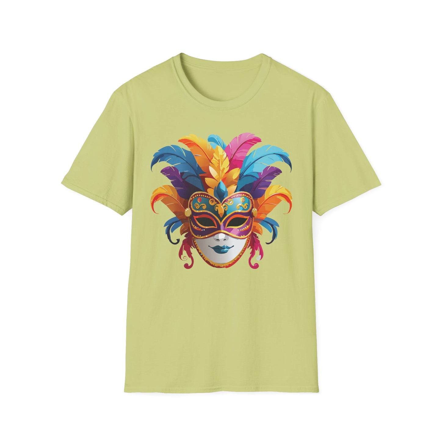 Mask Tee Shirt, Mask Shirt, Shirt with Mask, Masquerade Tees
