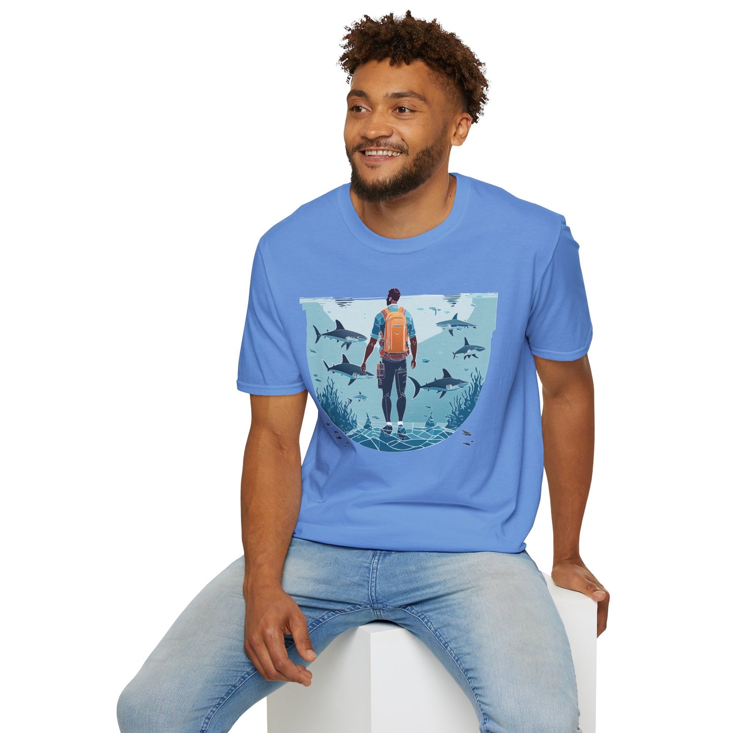 Ocean Tee Shirt, Ocean Shirt, Shirt with Ocean, U boat Tees, Shirt with U-Boat