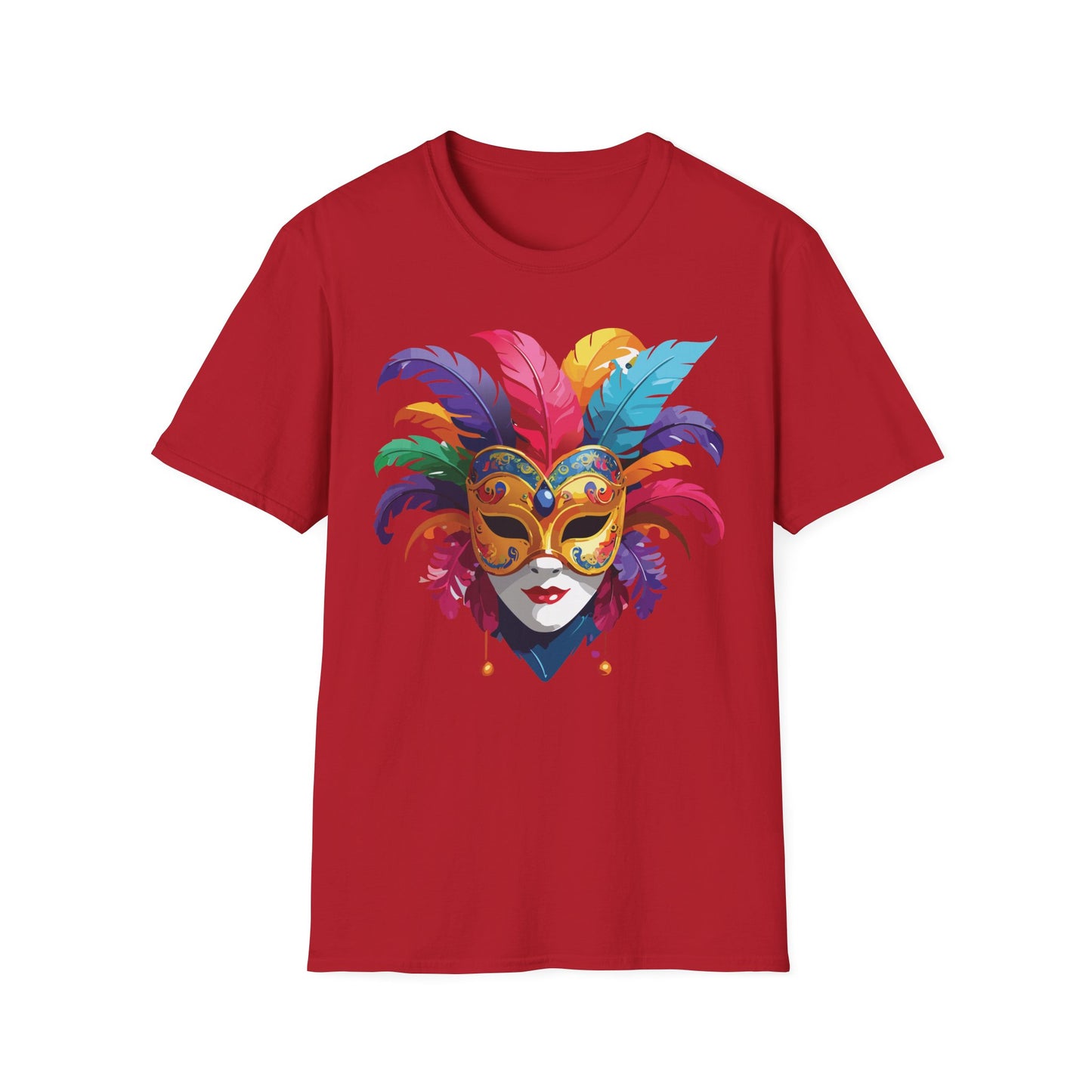 Mask Tee Shirt, Mask Shirt, Shirt with Mask, Masquerade Tees