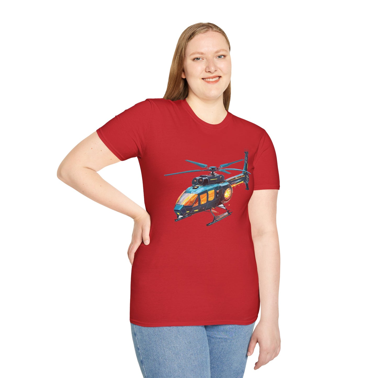 Chopper Shirt, Helicopter Shirt, Shirt with Helicopter, T Shirt with Chopper