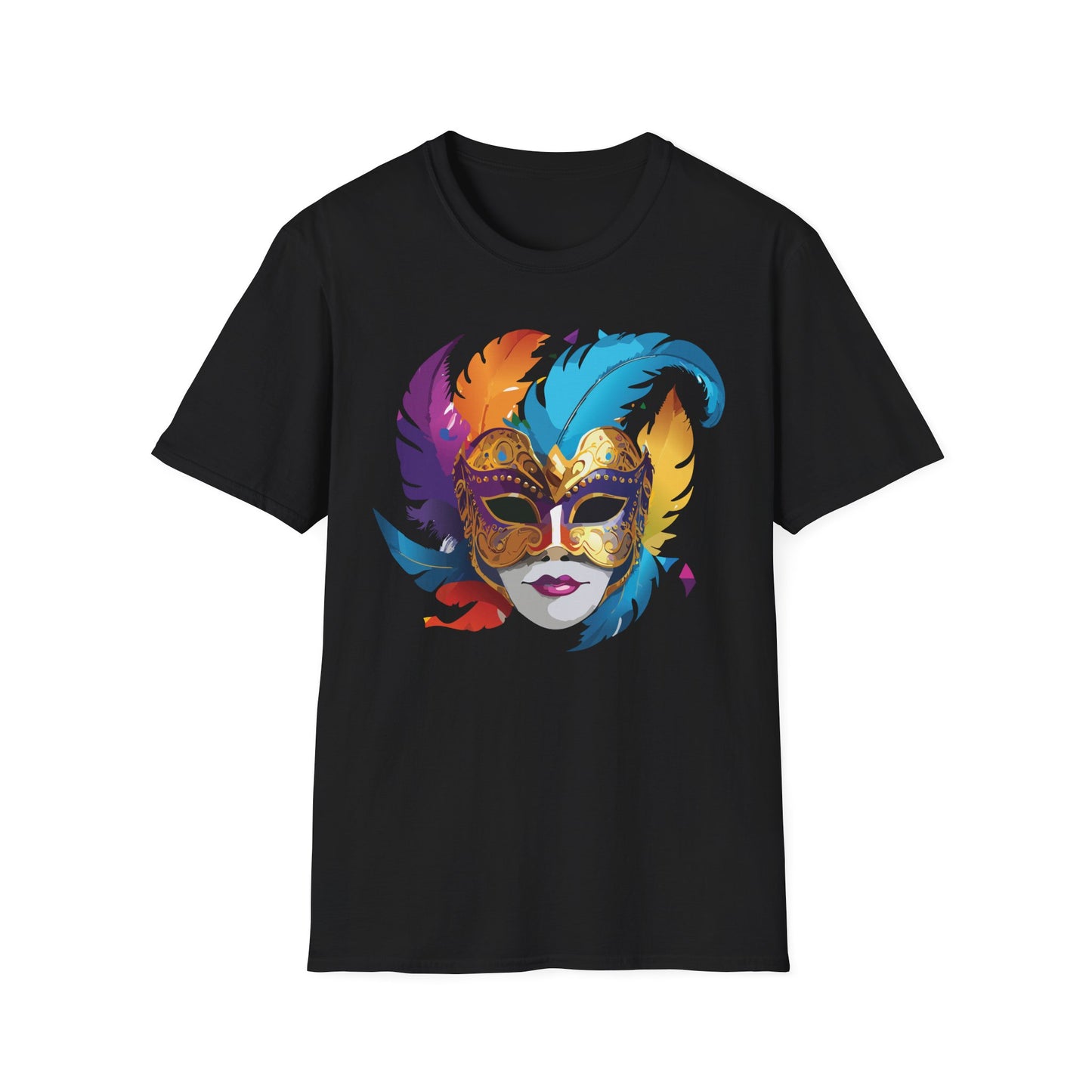 Mask Tee Shirt, Mask Shirt, Shirt with Mask, Masquerade Tees