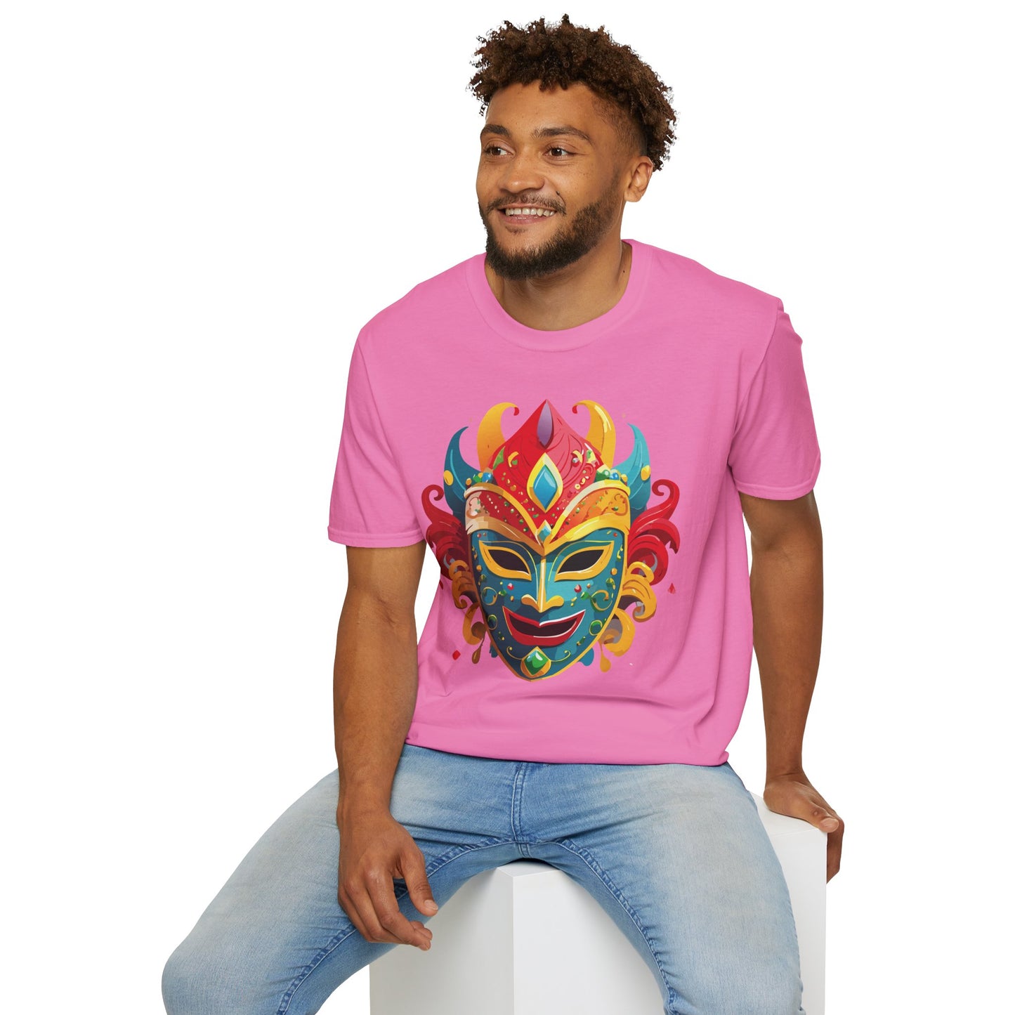 Mask Tee Shirt, Mask Shirt, Shirt with Mask, Masquerade Tees