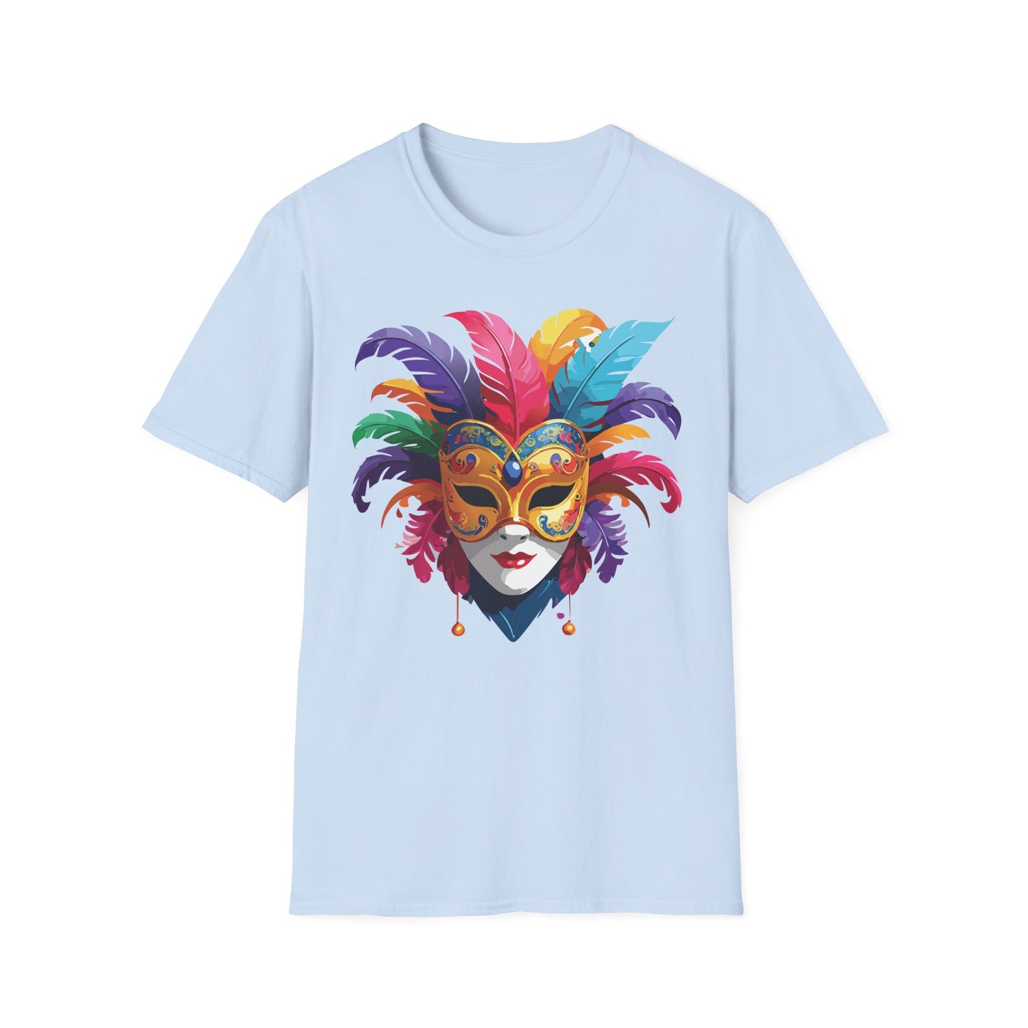 Mask Tee Shirt, Mask Shirt, Shirt with Mask, Masquerade Tees