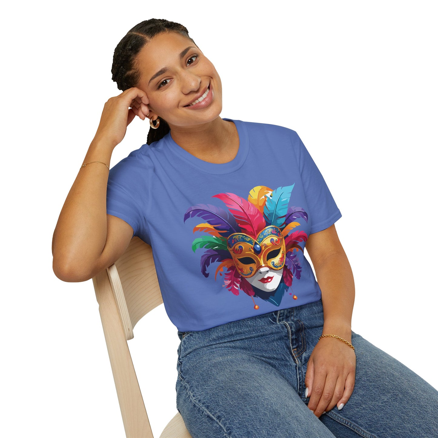 Mask Tee Shirt, Mask Shirt, Shirt with Mask, Masquerade Tees