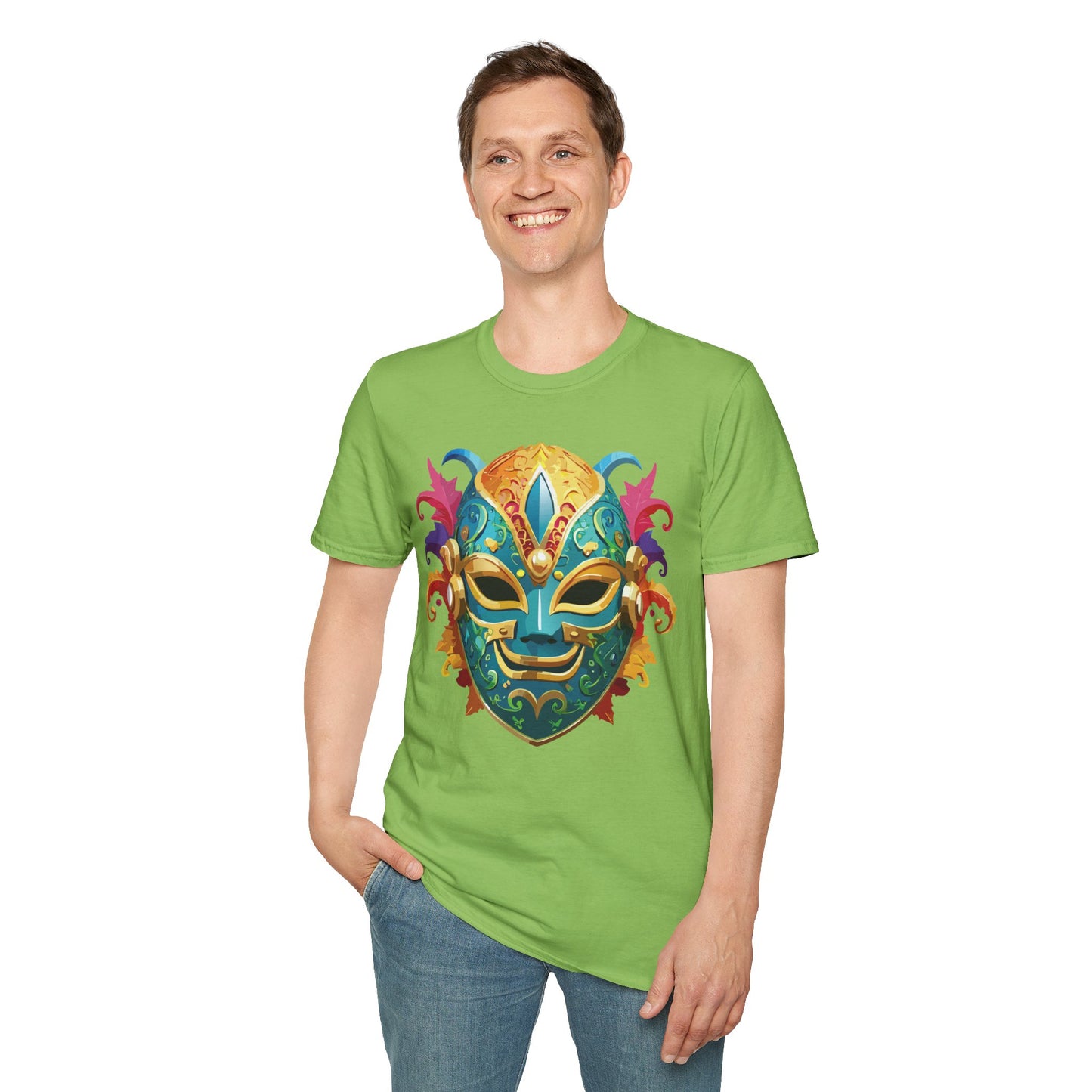 Mask Tee Shirt, Mask Shirt, Shirt with Mask, Masquerade Tees