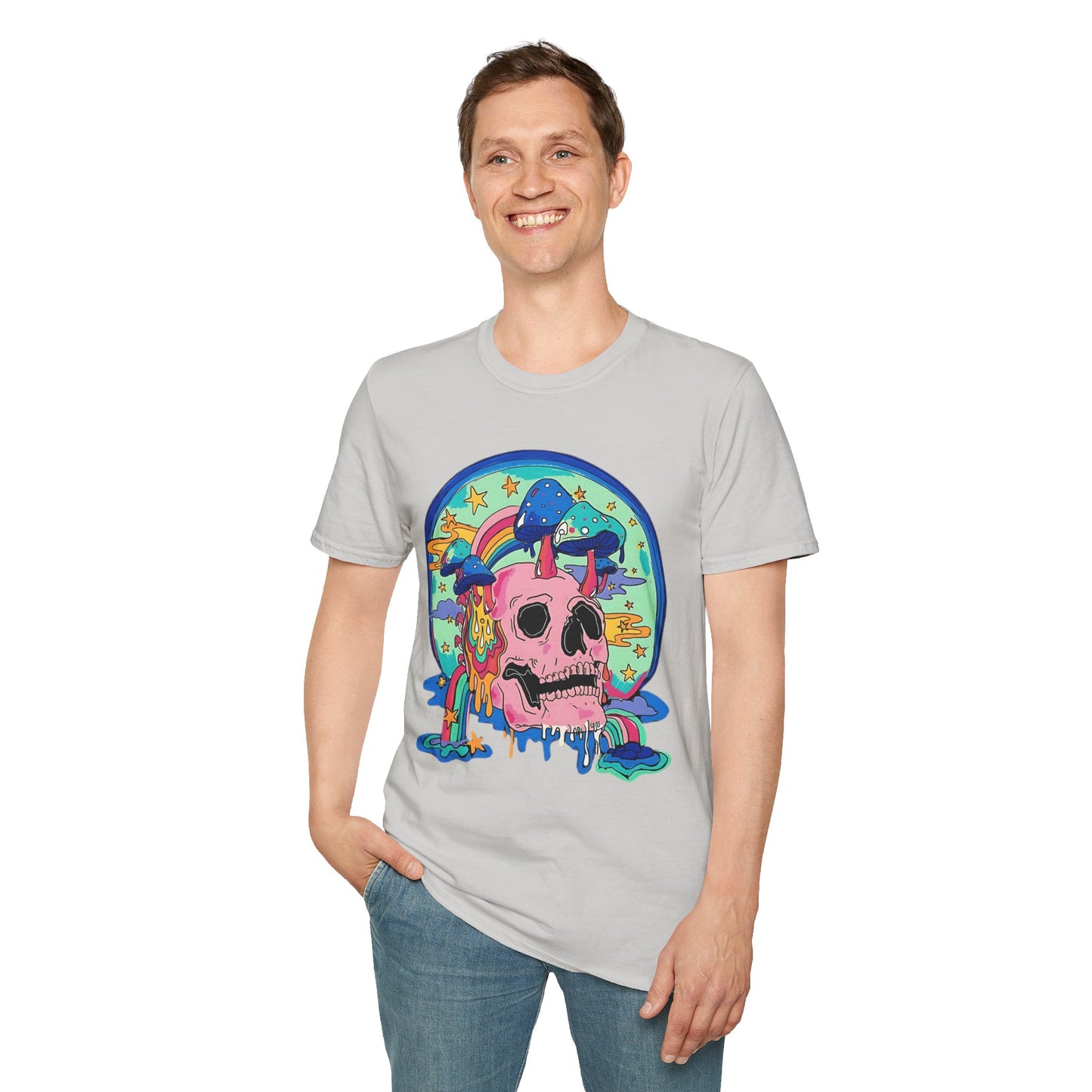 Skull Tee Shirt, Skeleton Shirt, Shirt with Skull, Shirt with Skeleton