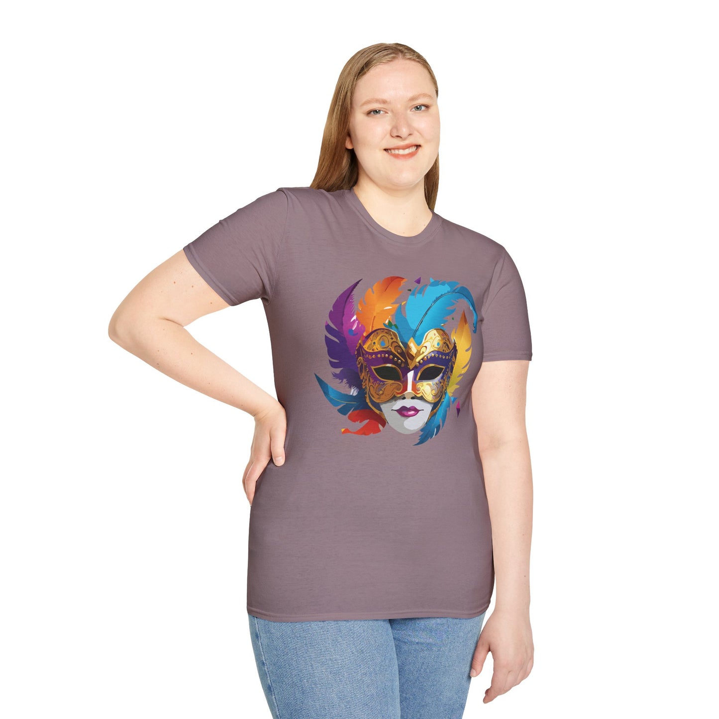 Mask Tee Shirt, Mask Shirt, Shirt with Mask, Masquerade Tees