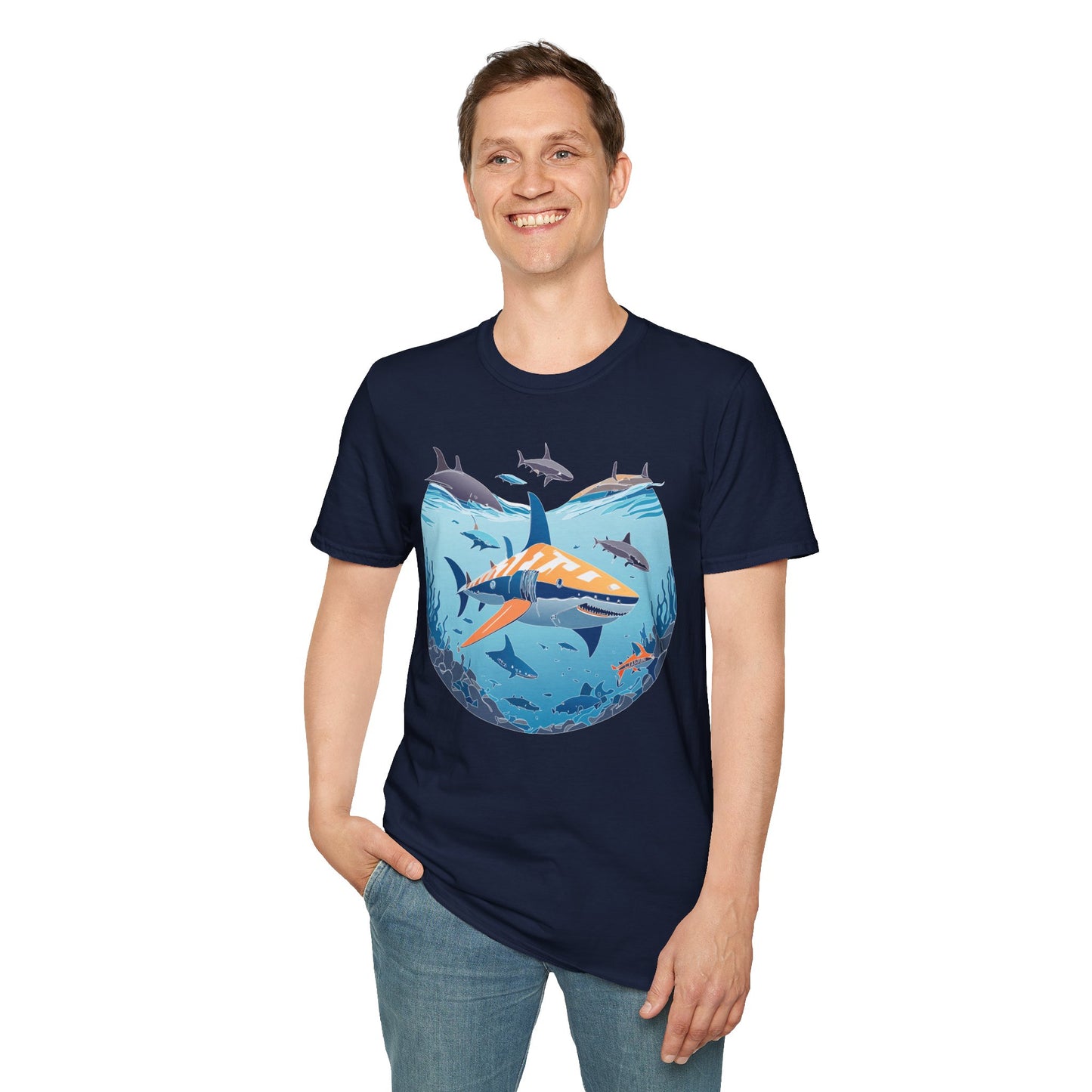 Ocean Tee Shirt, Ocean Shirt, Shirt with Ocean, U boat Tees, Shirt with U-Boat