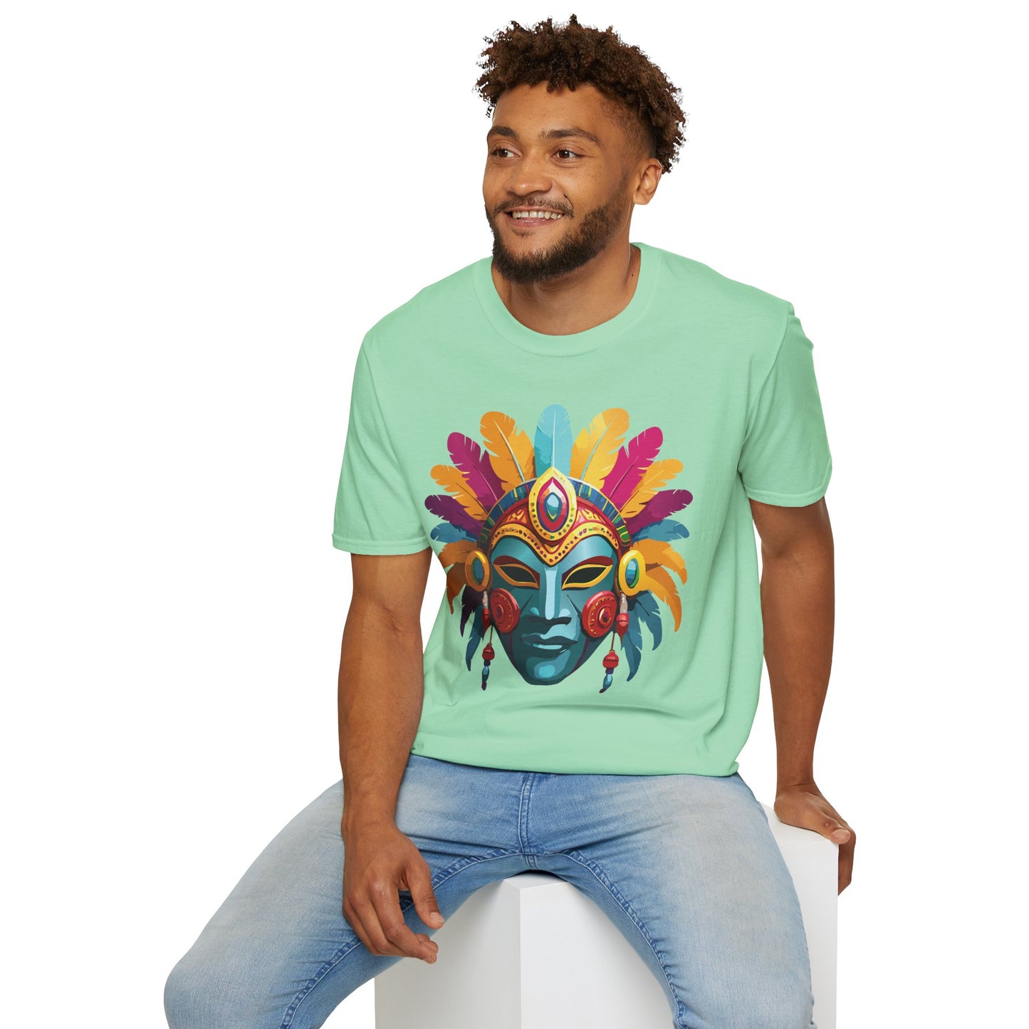 Mask Tee Shirt, Mask Shirt, Shirt with Mask, Masquerade Tees