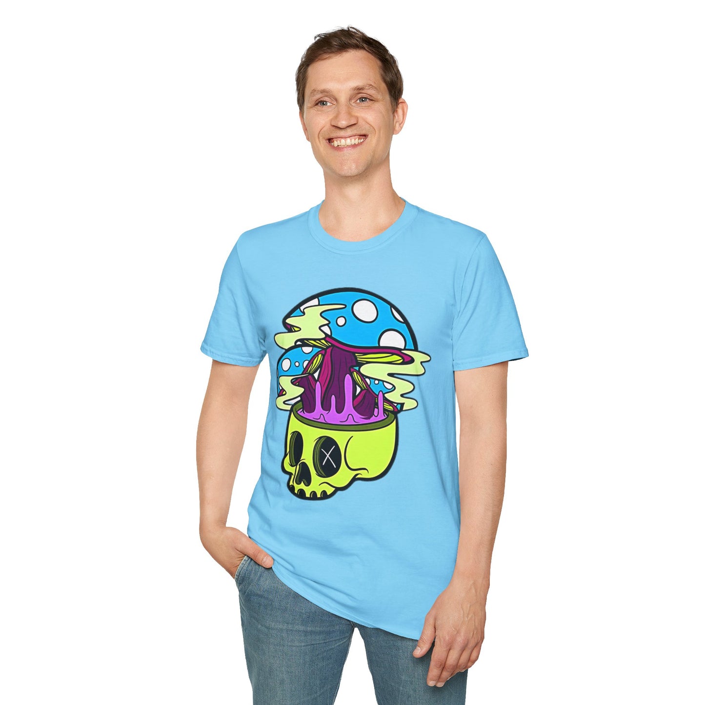 Skull Tee Shirt, Skeleton Shirt, Shirt with Skull, Shirt with Skeleton