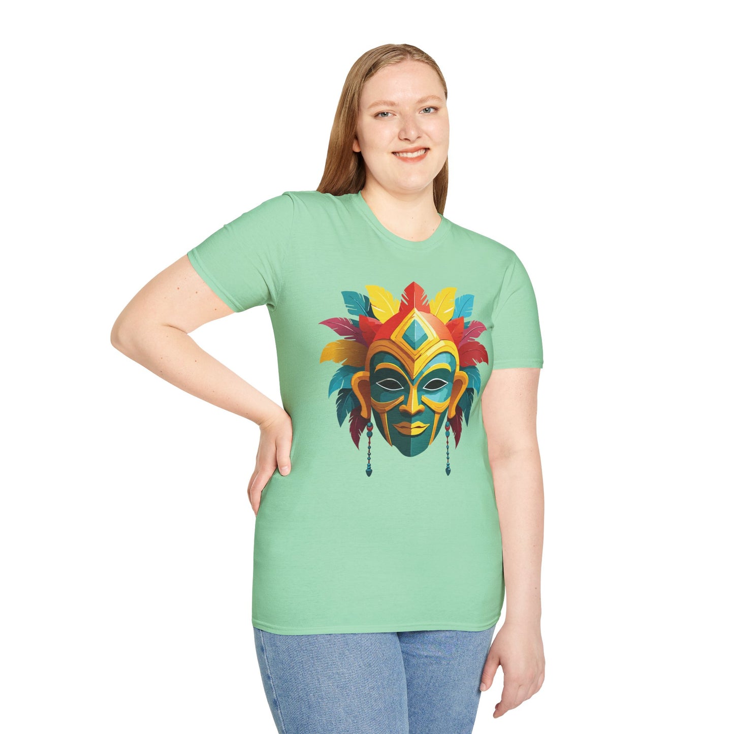 Mask Tee Shirt, Mask Shirt, Shirt with Mask, Masquerade Tees