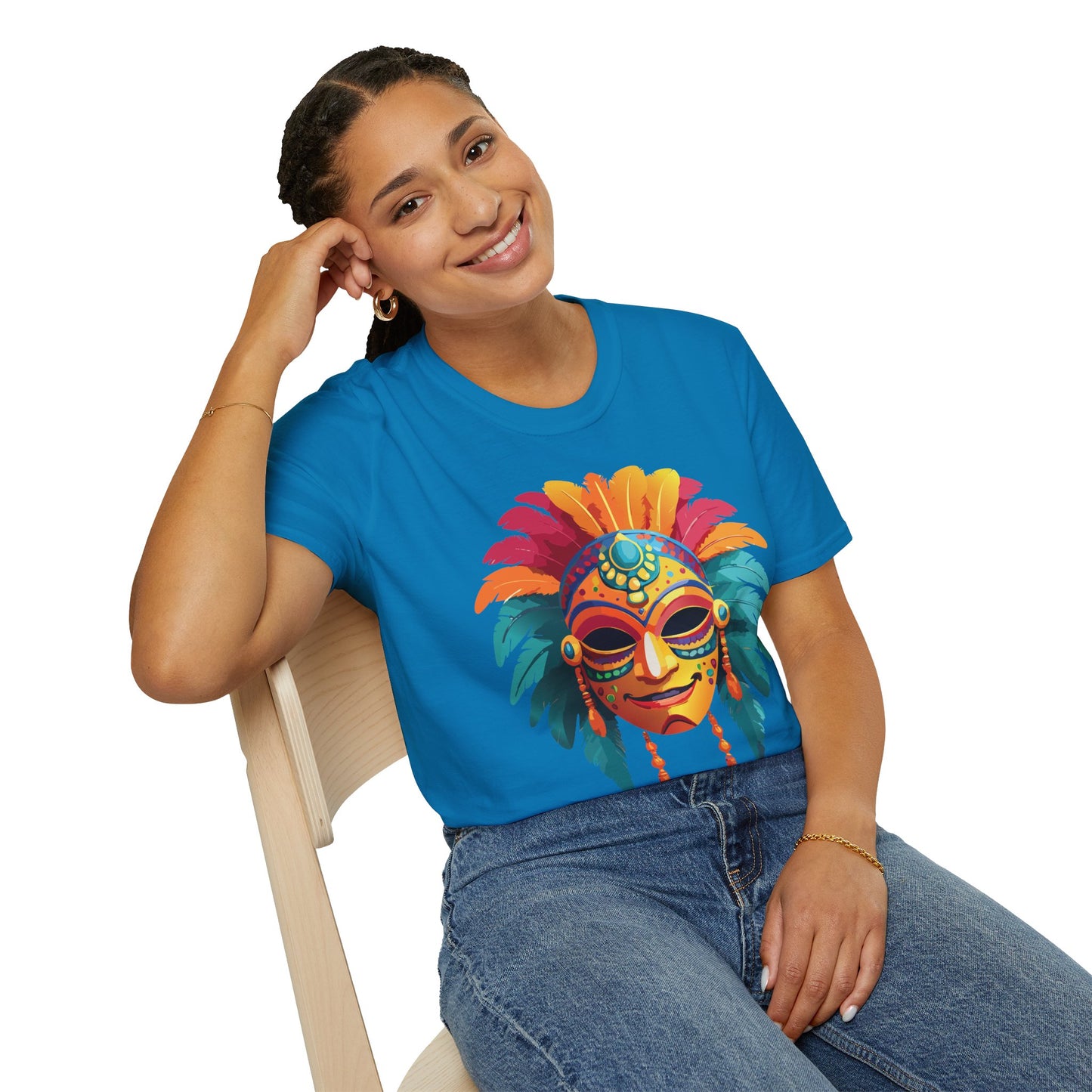Mask Tee Shirt, Mask Shirt, Shirt with Mask, Masquerade Tees