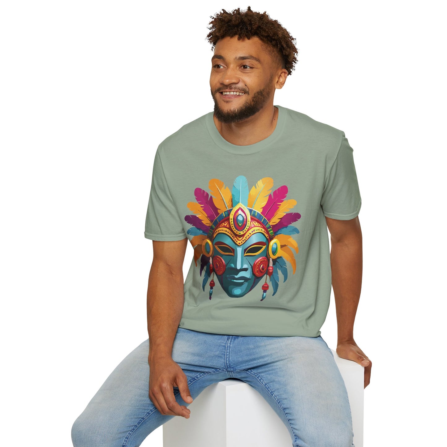 Mask Tee Shirt, Mask Shirt, Shirt with Mask, Masquerade Tees