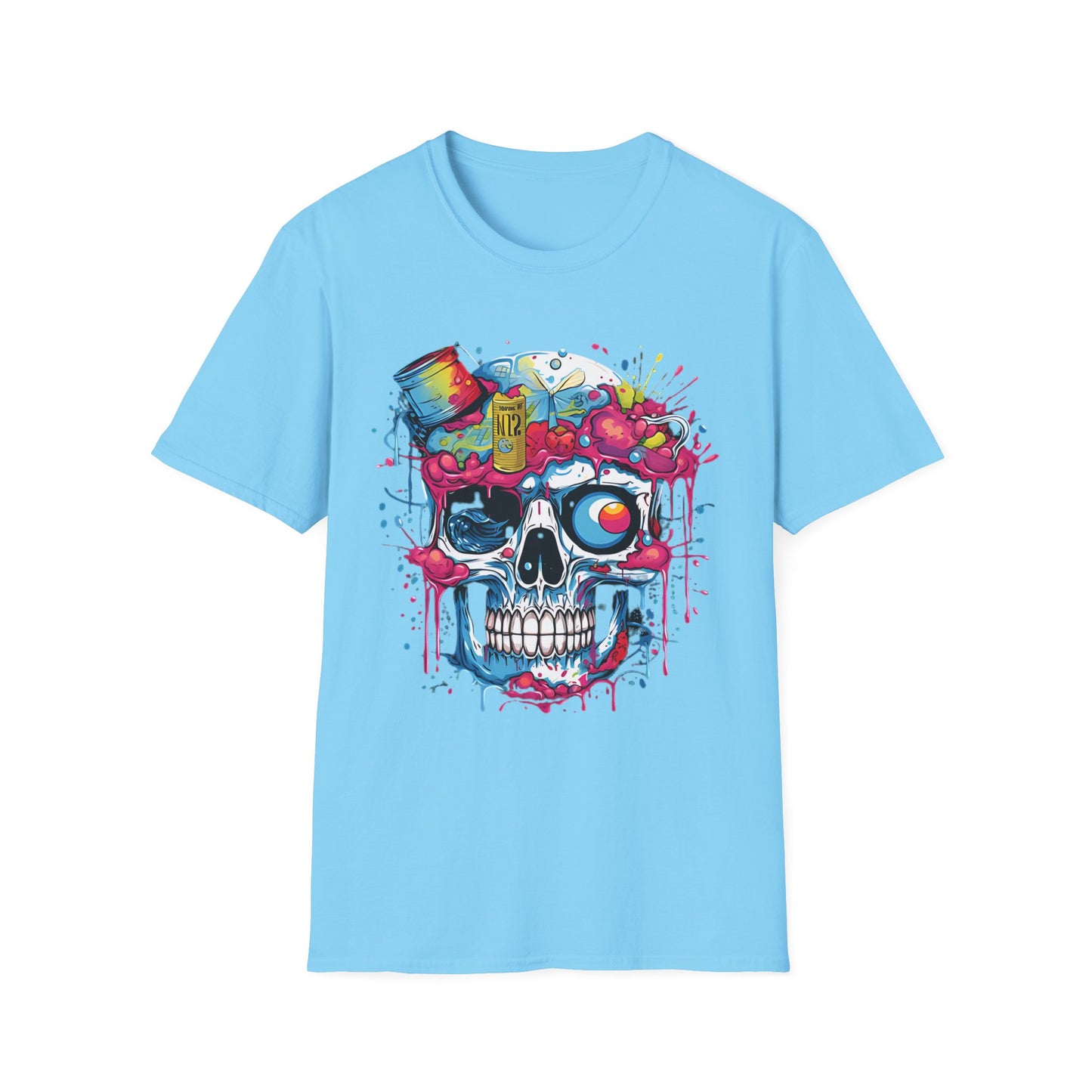 Skull Tee Shirt, Skeleton Shirt, Shirt with Skull, Shirt with Skeleton