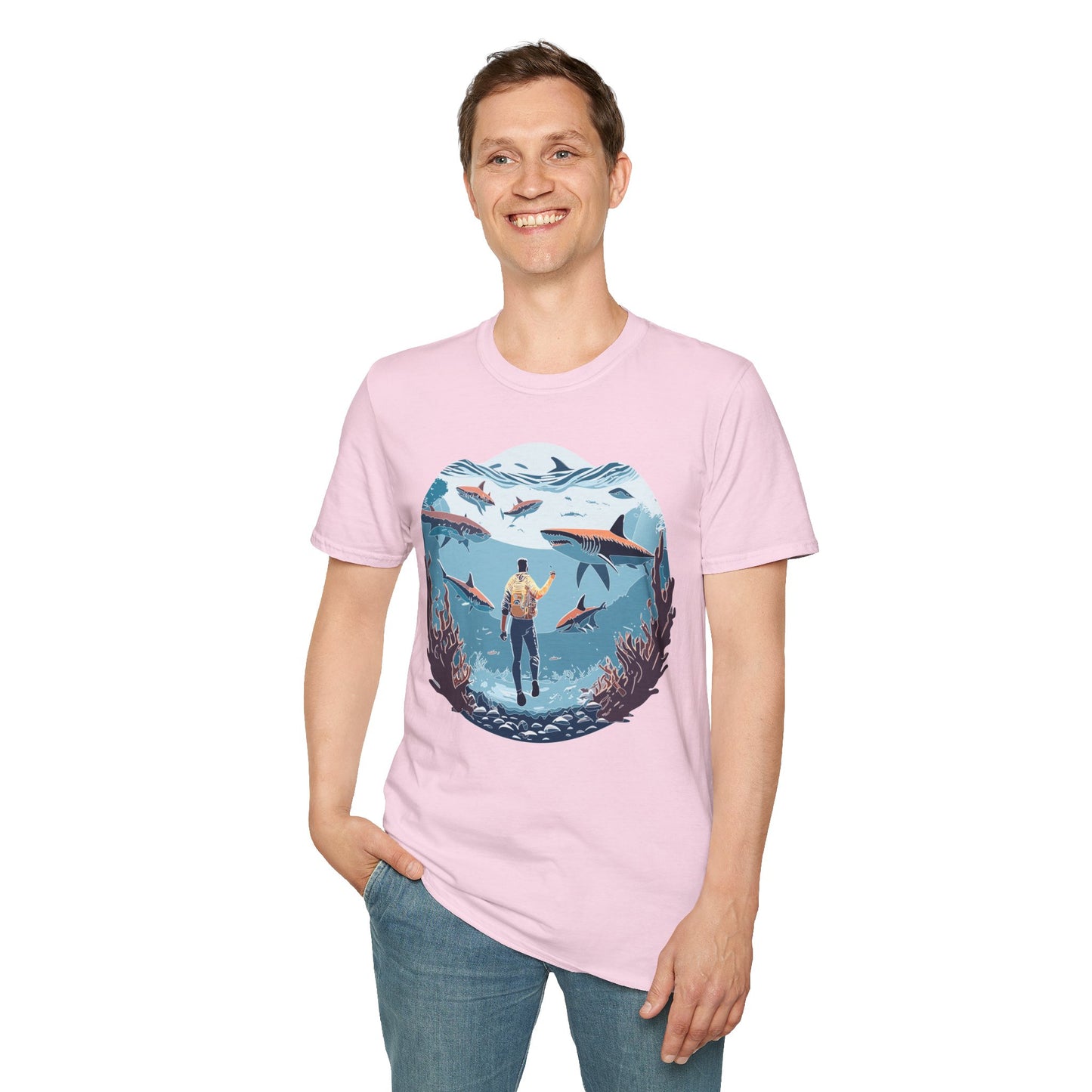 Ocean Tee Shirt, Ocean Shirt, Shirt with Ocean, U boat Tees, Shirt with U-Boat