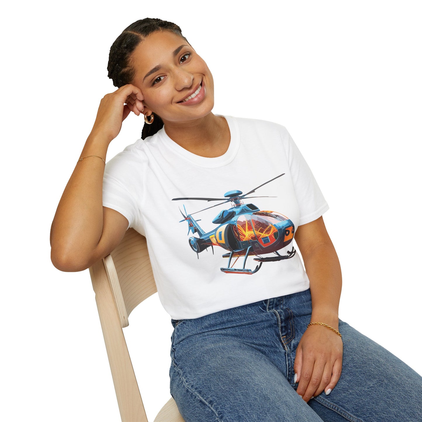 Chopper Shirt, Helicopter Shirt, Shirt with Helicopter, T Shirt with Chopper