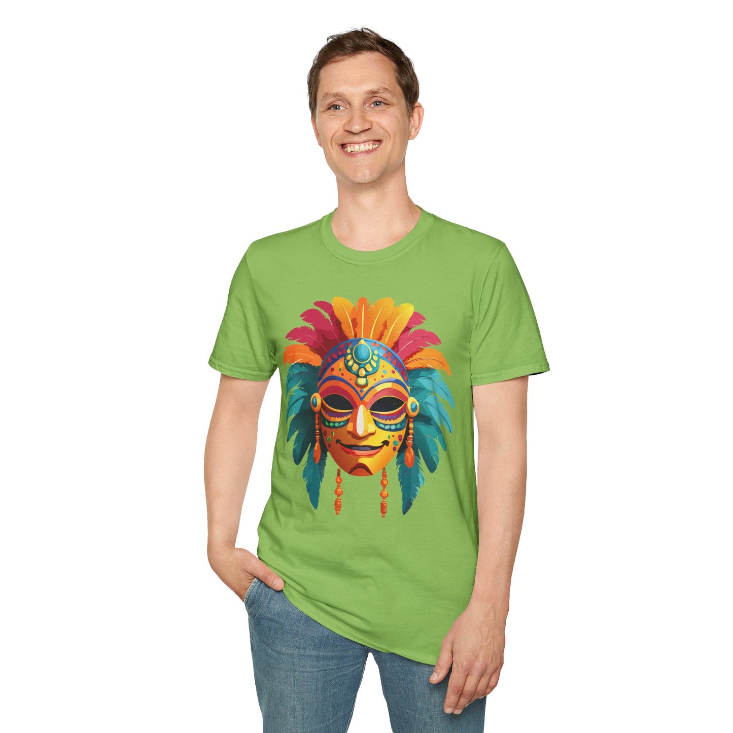 Mask Tee Shirt, Mask Shirt, Shirt with Mask, Masquerade Tees